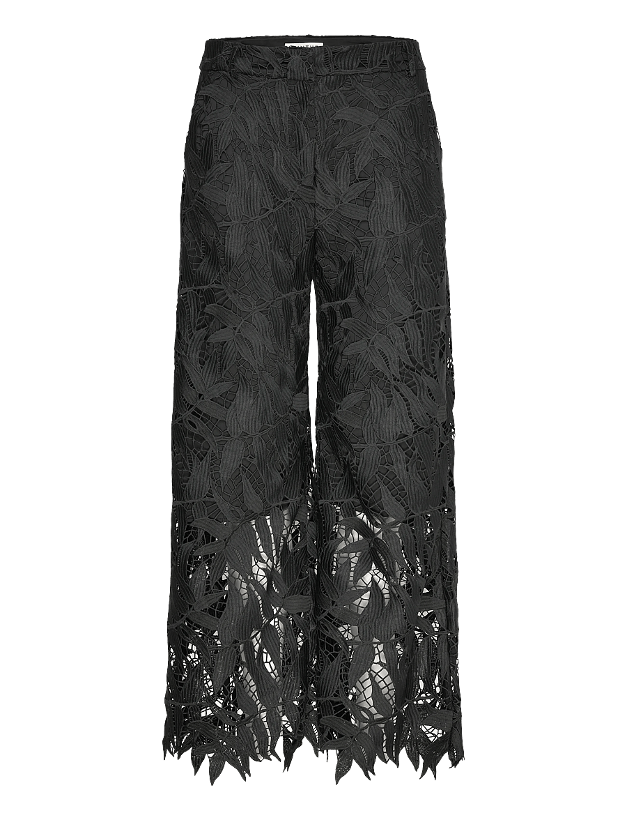 Munthe - BYRDOS - suorat housut - black - 1