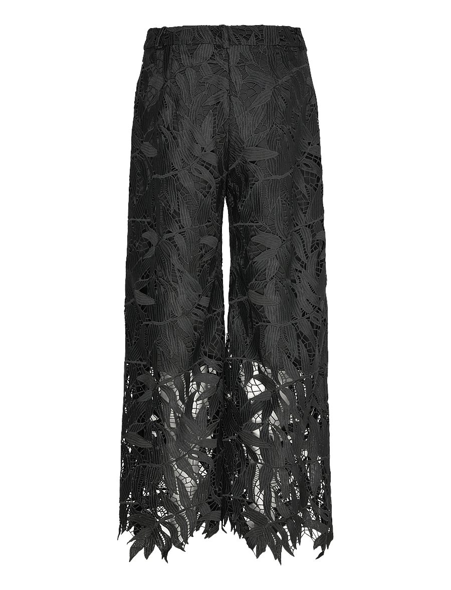 Munthe - BYRDOS - suorat housut - black - 2
