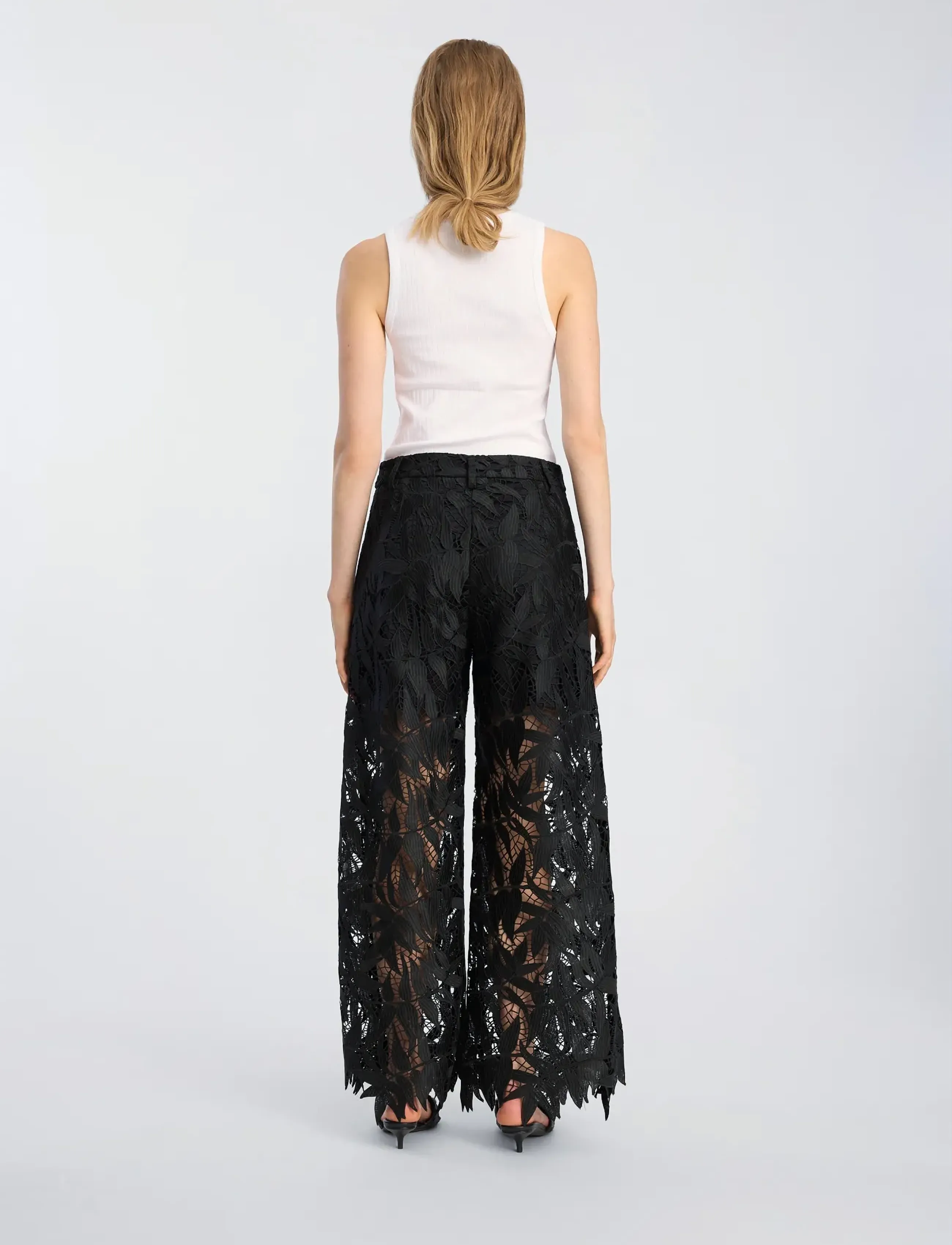 Munthe - BYRDOS - suorat housut - black - 3