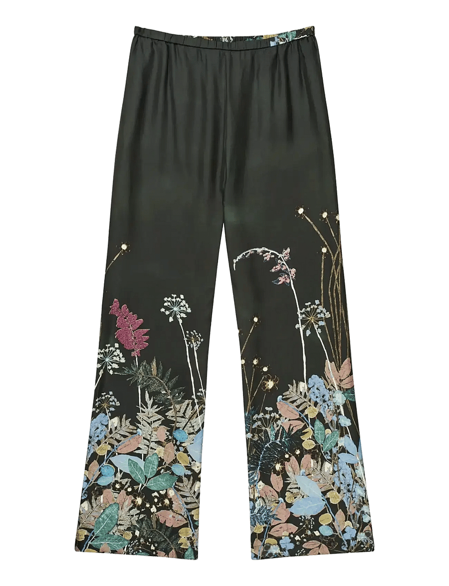 Munthe - FABERT - buxur með víðum skálmum - print black - 1