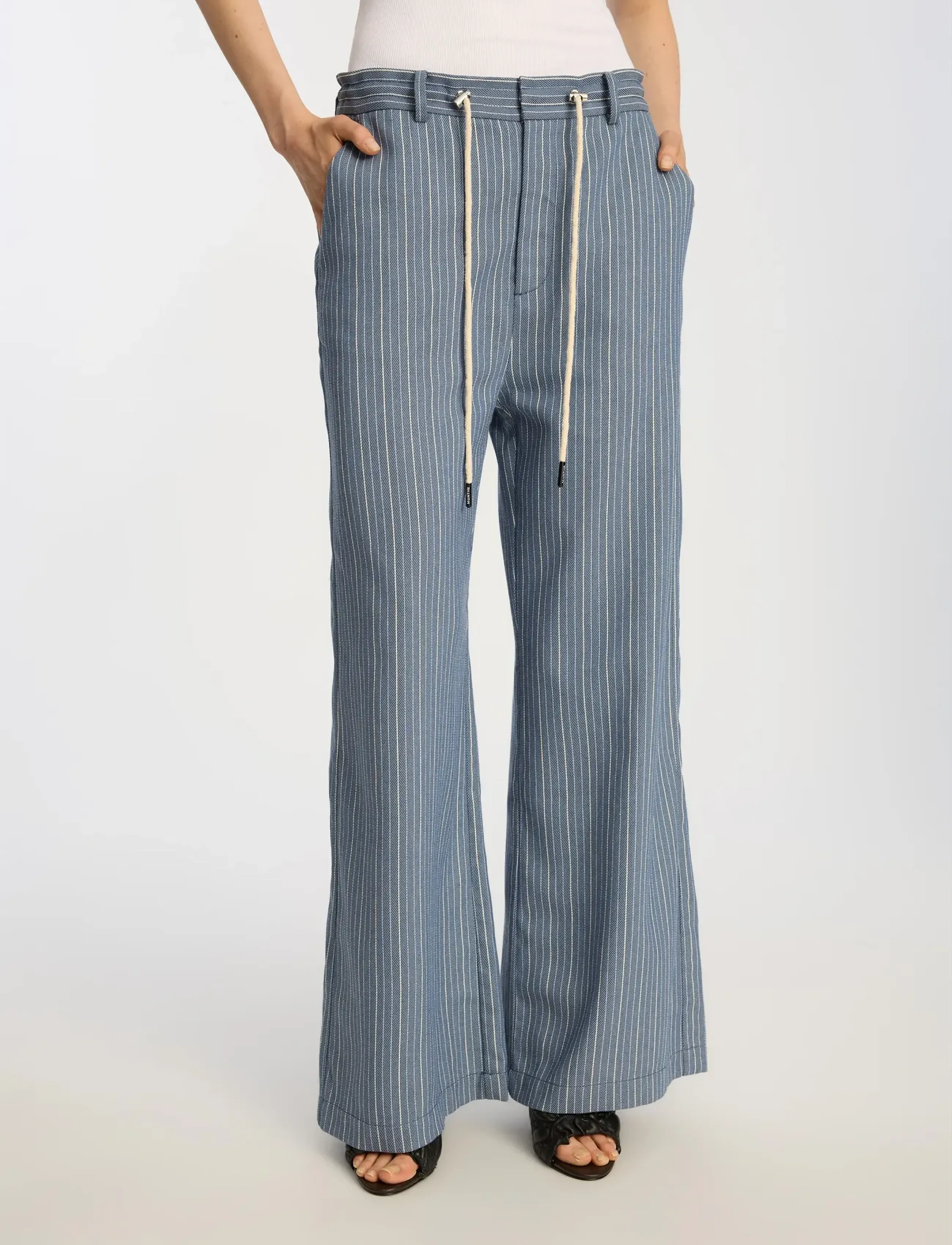 Munthe - BOBEY - hosen mit weitem bein - blue - 3