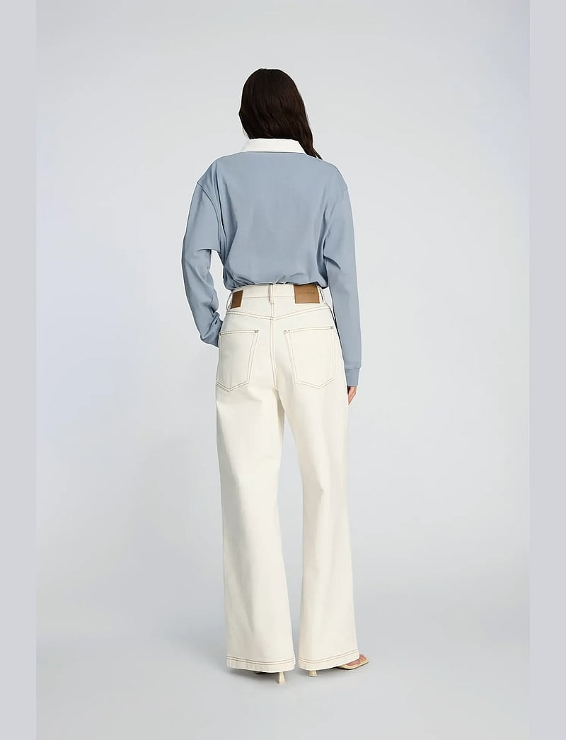 Munthe - BECUBE - hosen mit weitem bein - ivory - 2