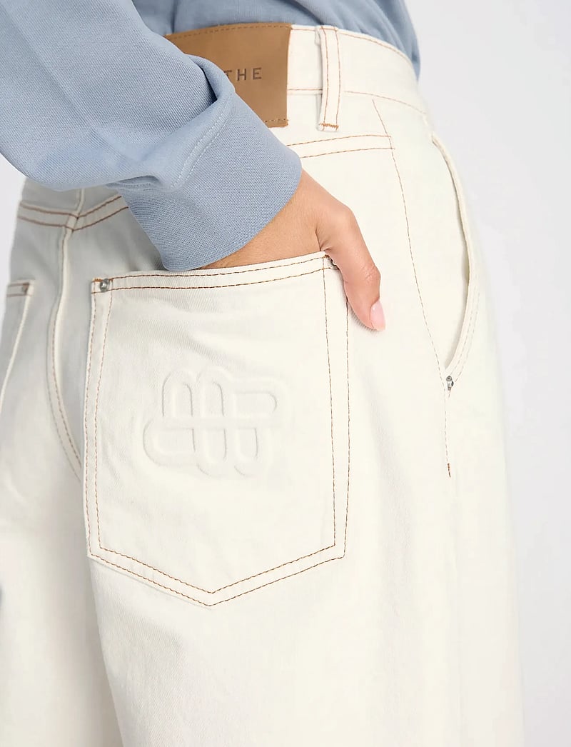 Munthe - BECUBE - hosen mit weitem bein - ivory - 5