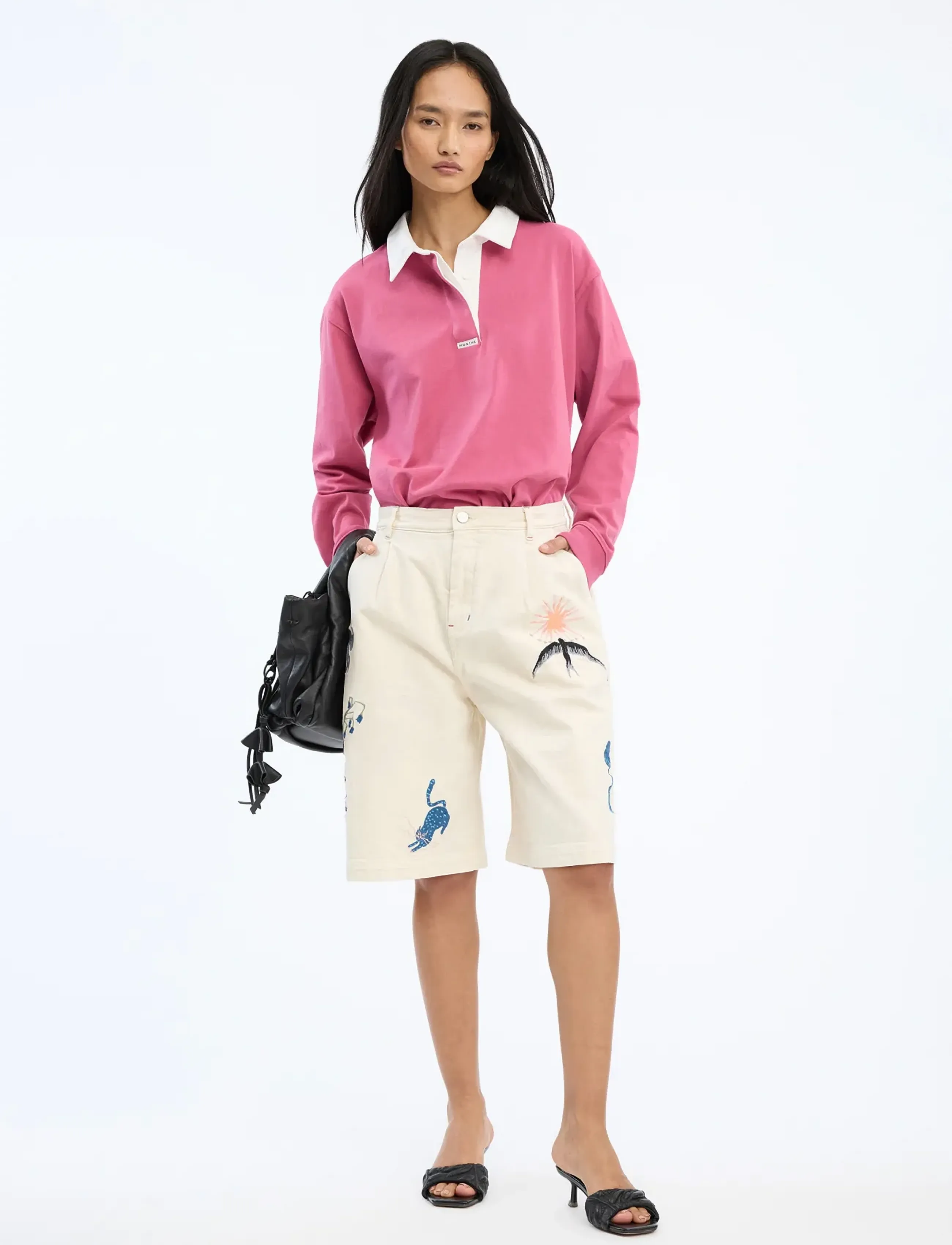 Munthe BREYLA - Korte broeken - KIT / cream