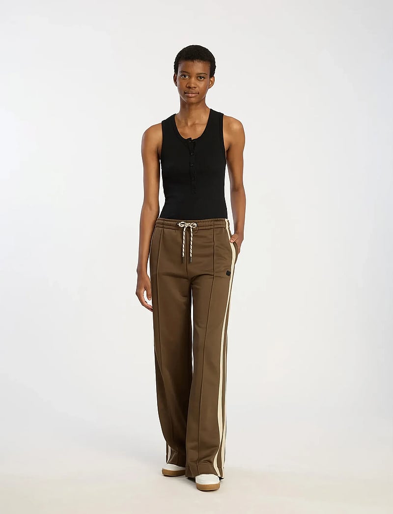 Munthe - BOUD - bukser med brede ben - brown - 0