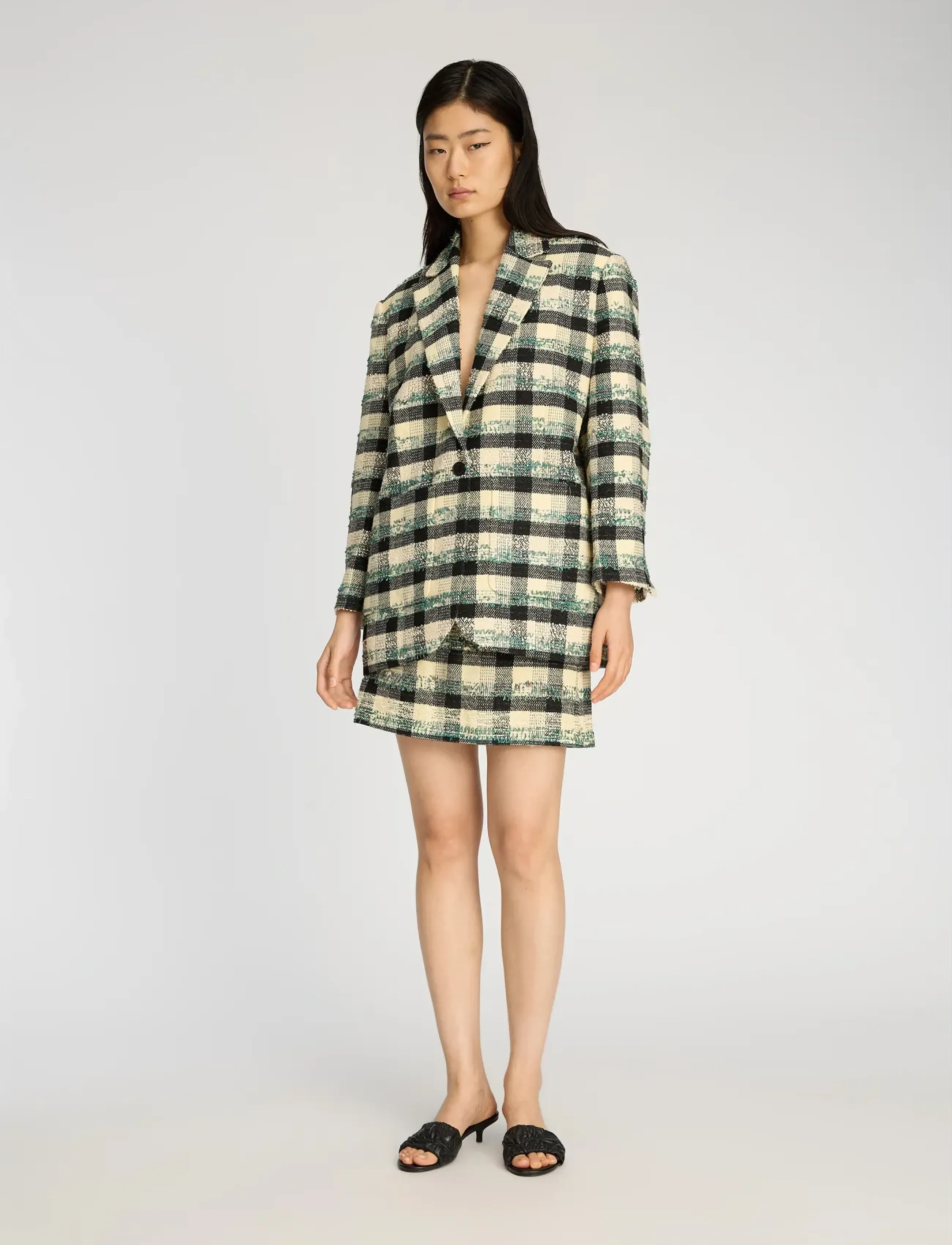 Munthe Baketta, Kvinder, Tern Blazer, Grøn, Str: 34