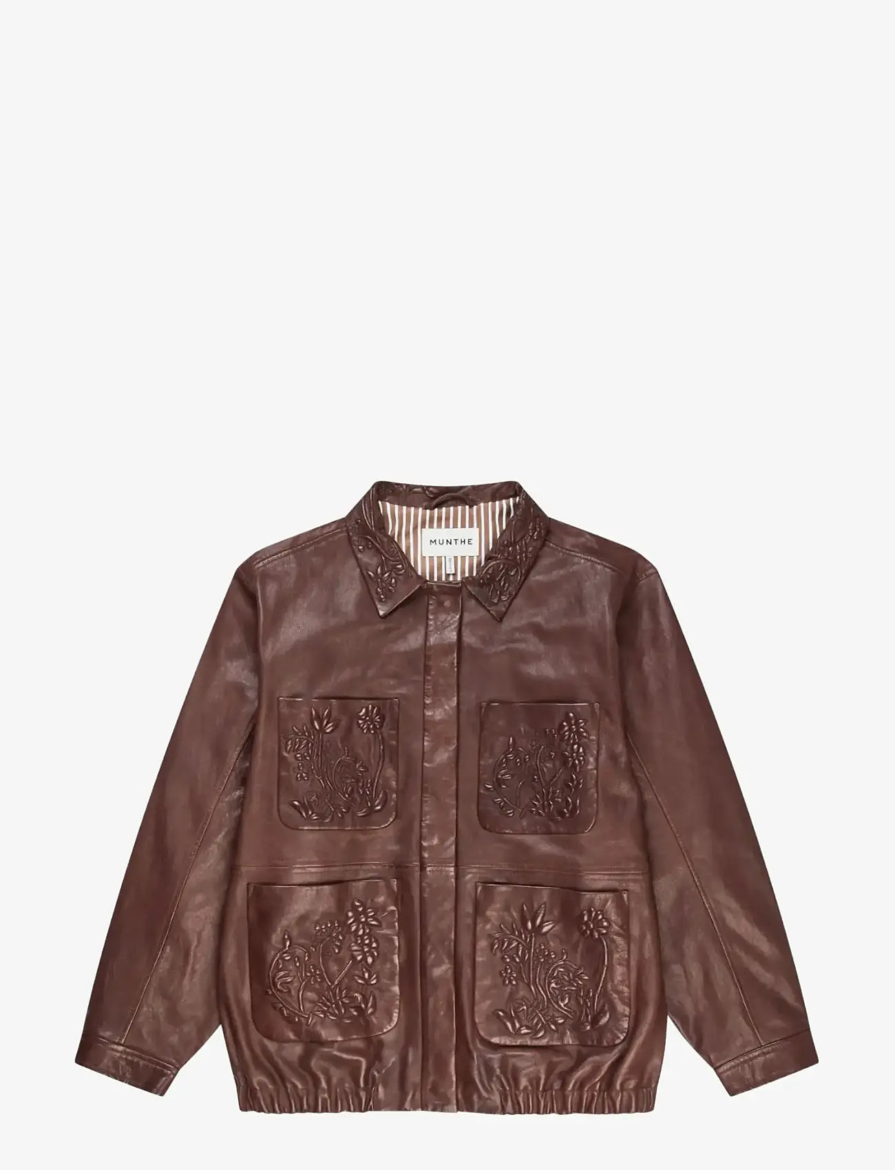 Munthe - BARAM - skinnjackor - chocolate - 1