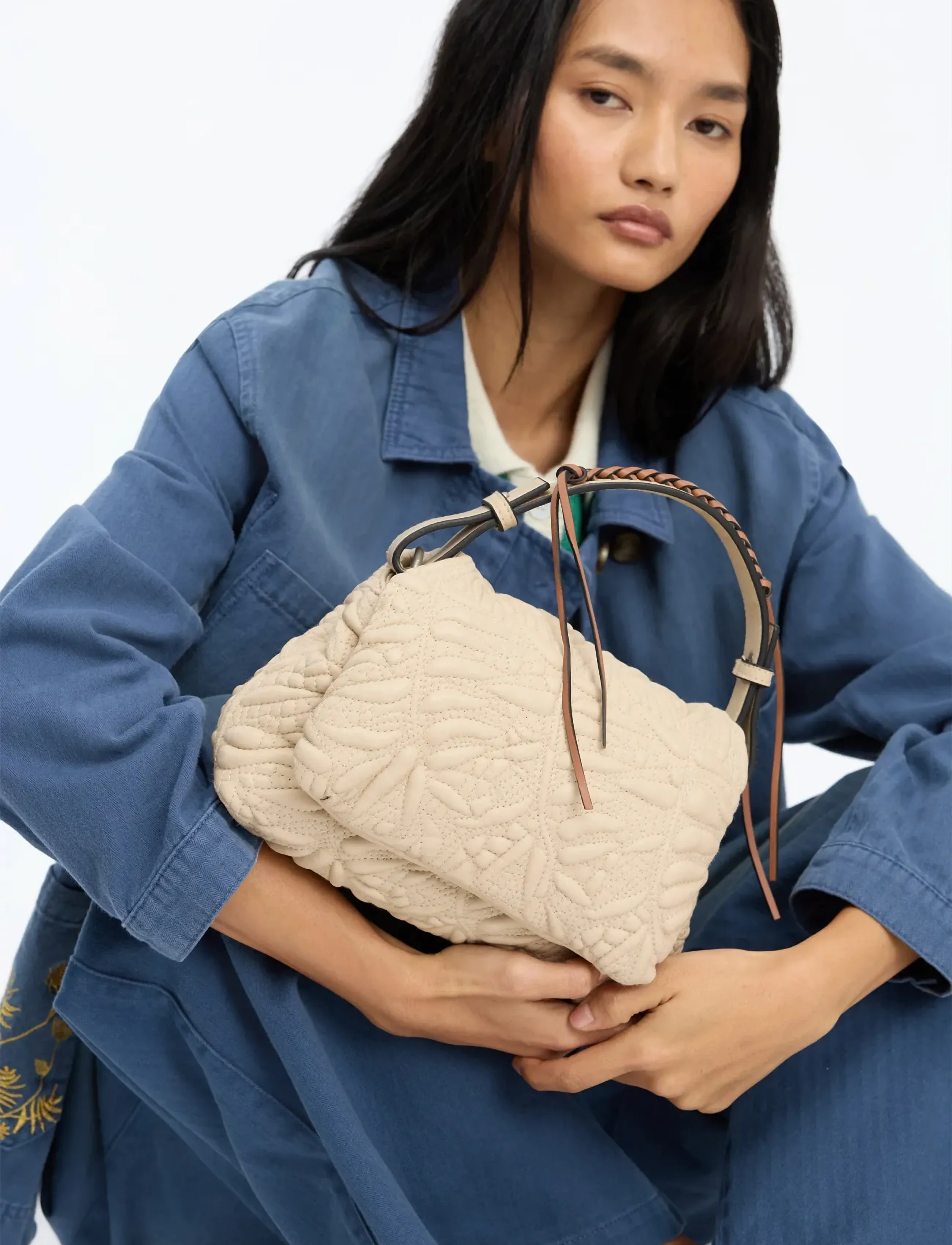 Munthe ROLUKE W HANDLE - Munthe - BEIGE / cream