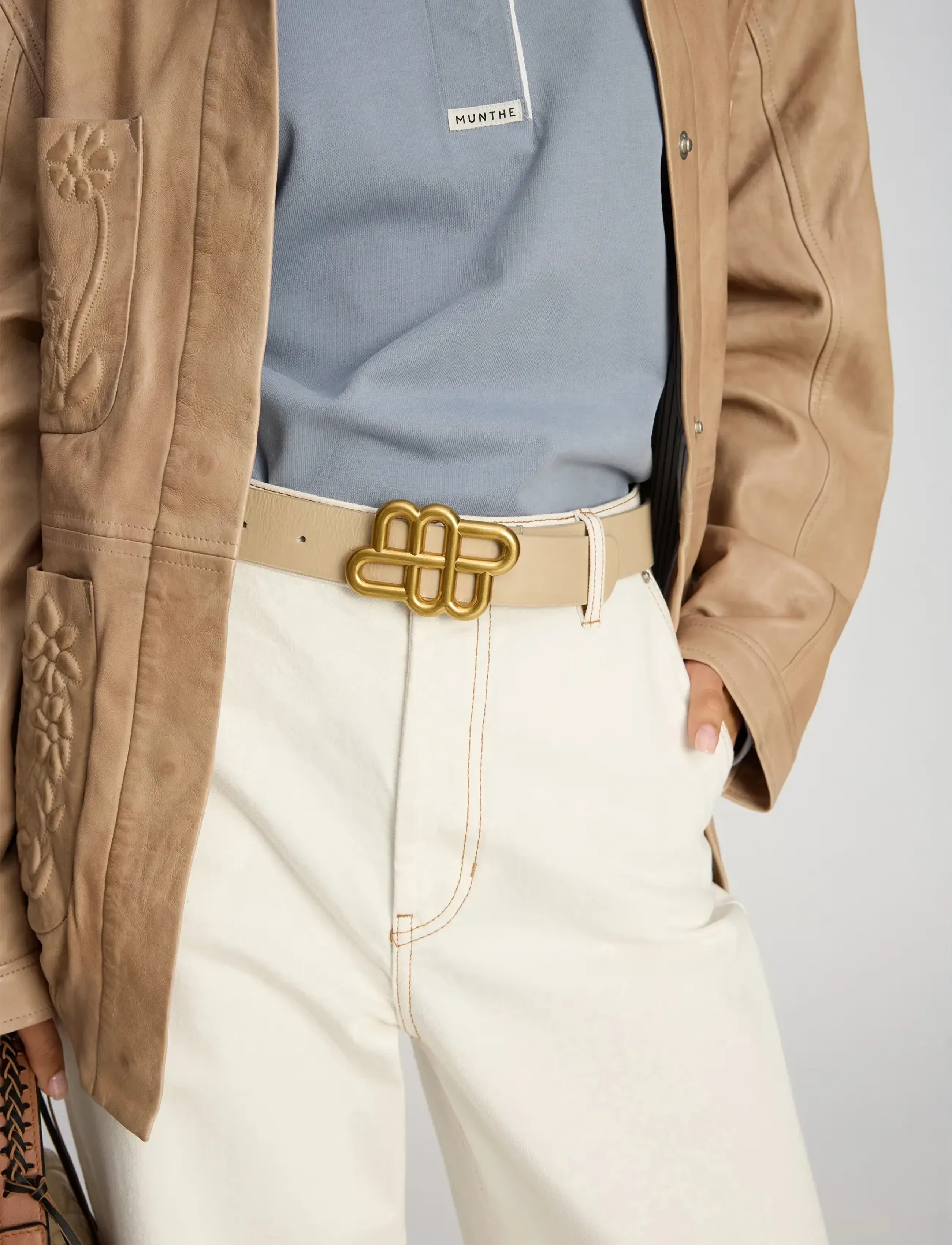 Munthe Latter, M/L, Cream, Belts > Casual Belt, Dame