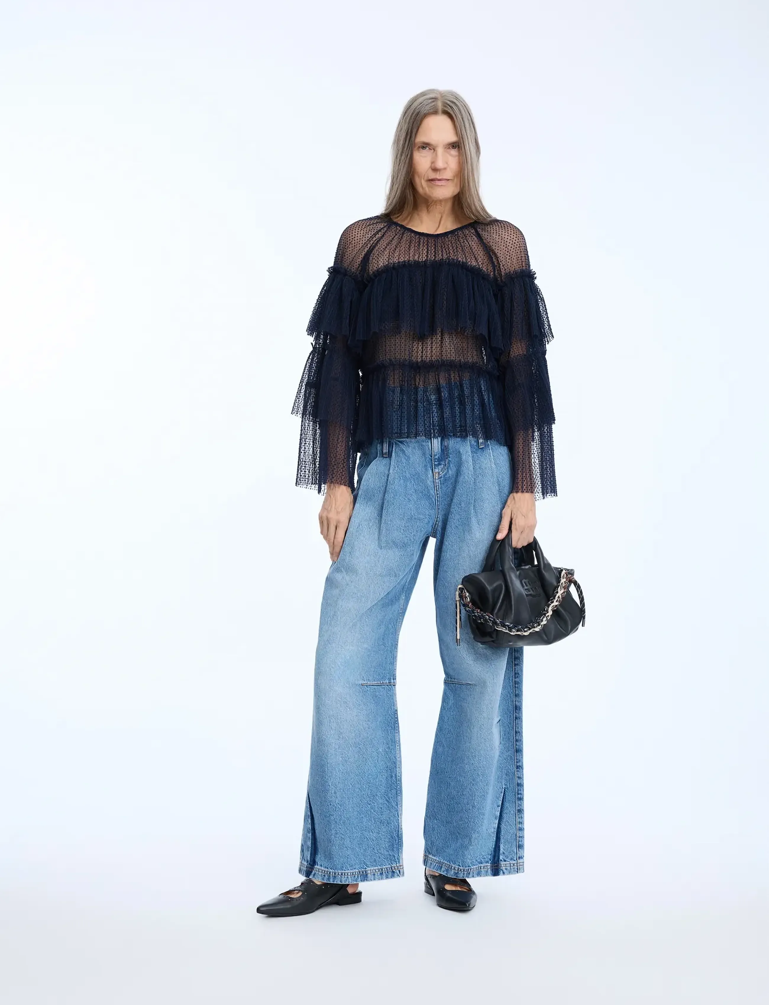 Munthe Naria, 44, Blouses, Marineblau - Long-sleeved, Frauen