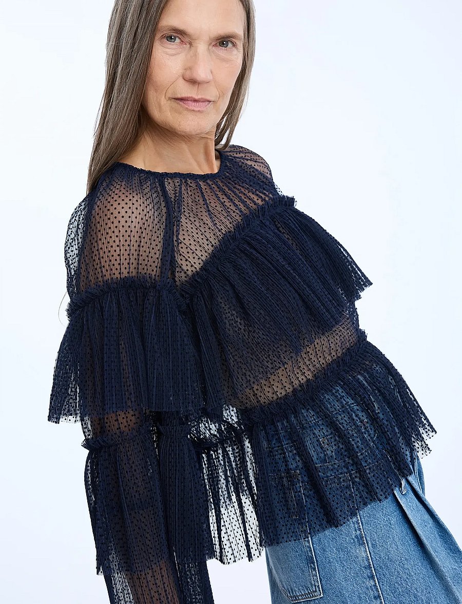 Munthe - NARIA - langärmelige blusen - navy - 3