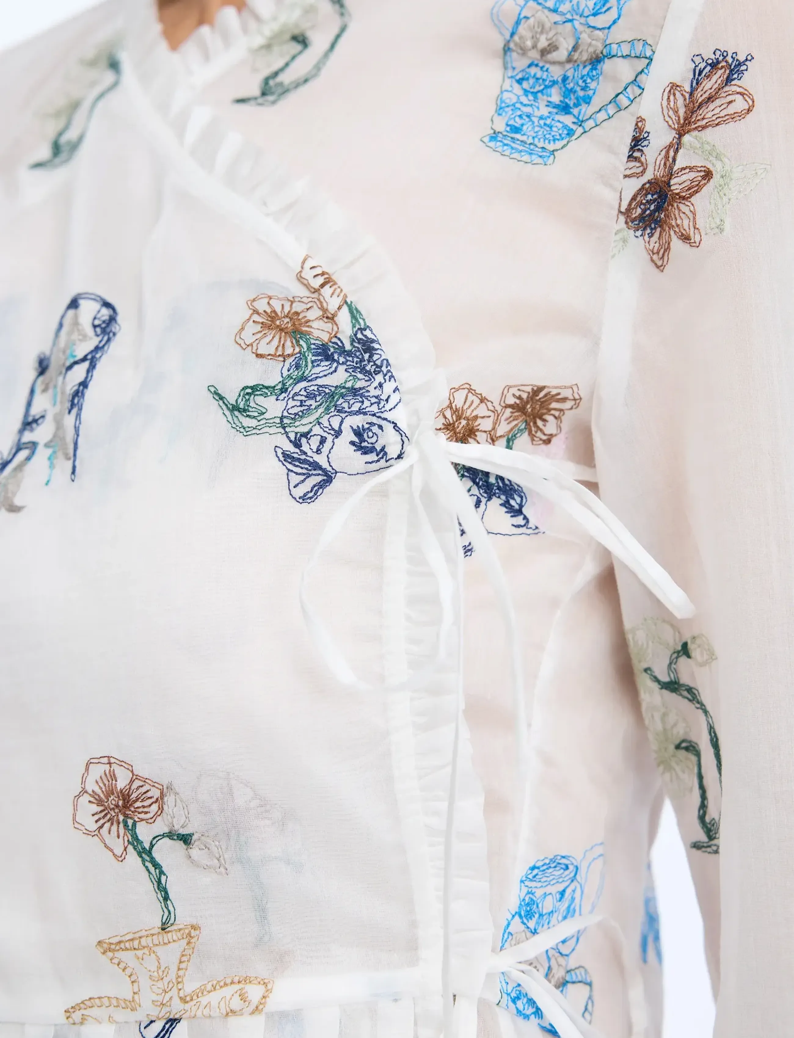 Munthe - NENIA - blouses met lange mouwen - ivory - 4