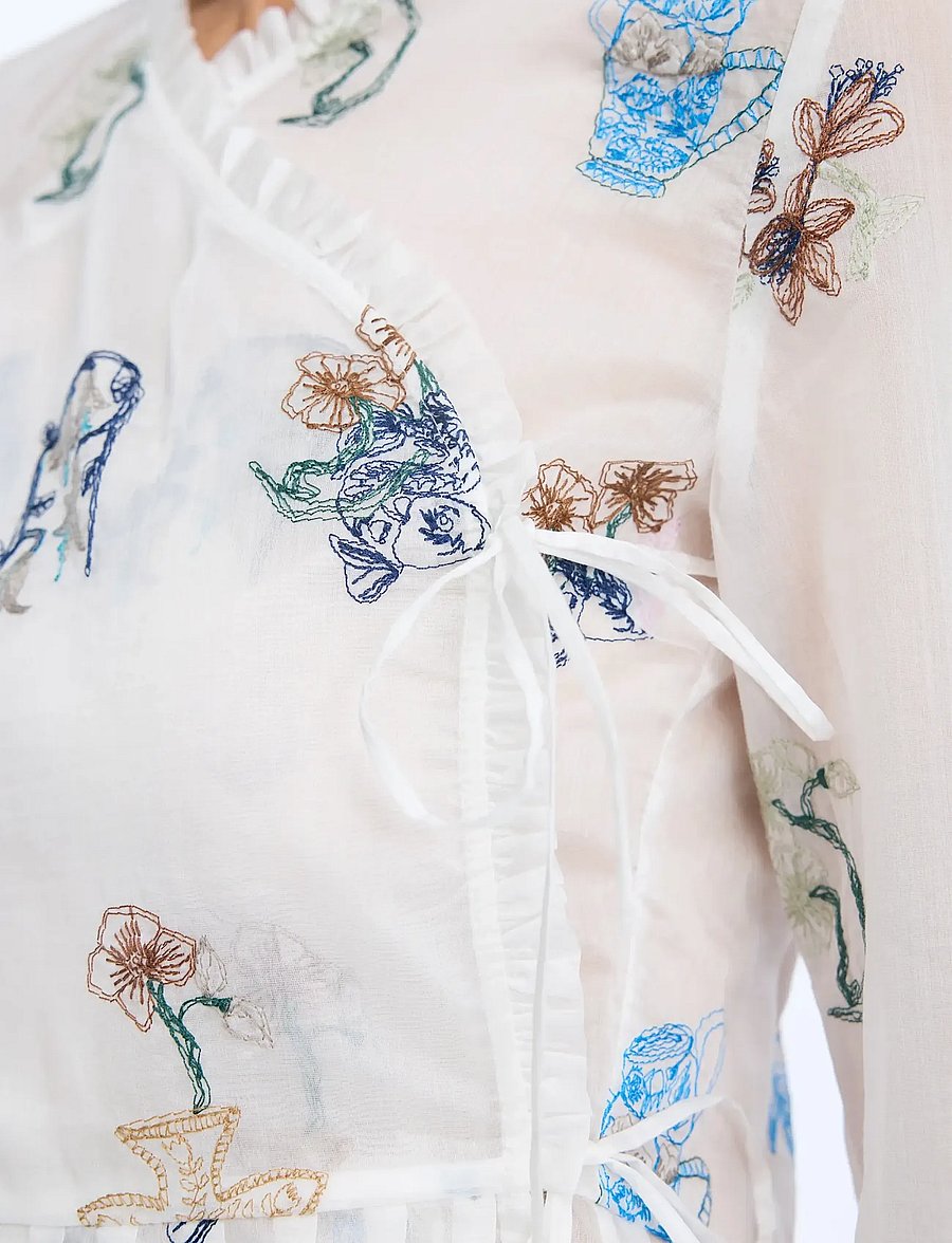 Munthe - NENIA - blouses met lange mouwen - ivory - 4