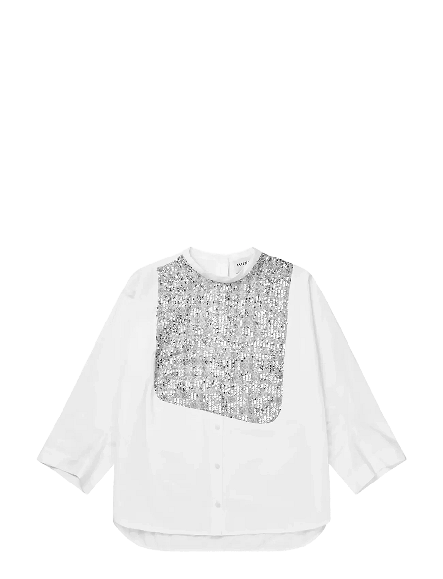 Munthe - NAYEL - långärmade skjortor - mix white - 1