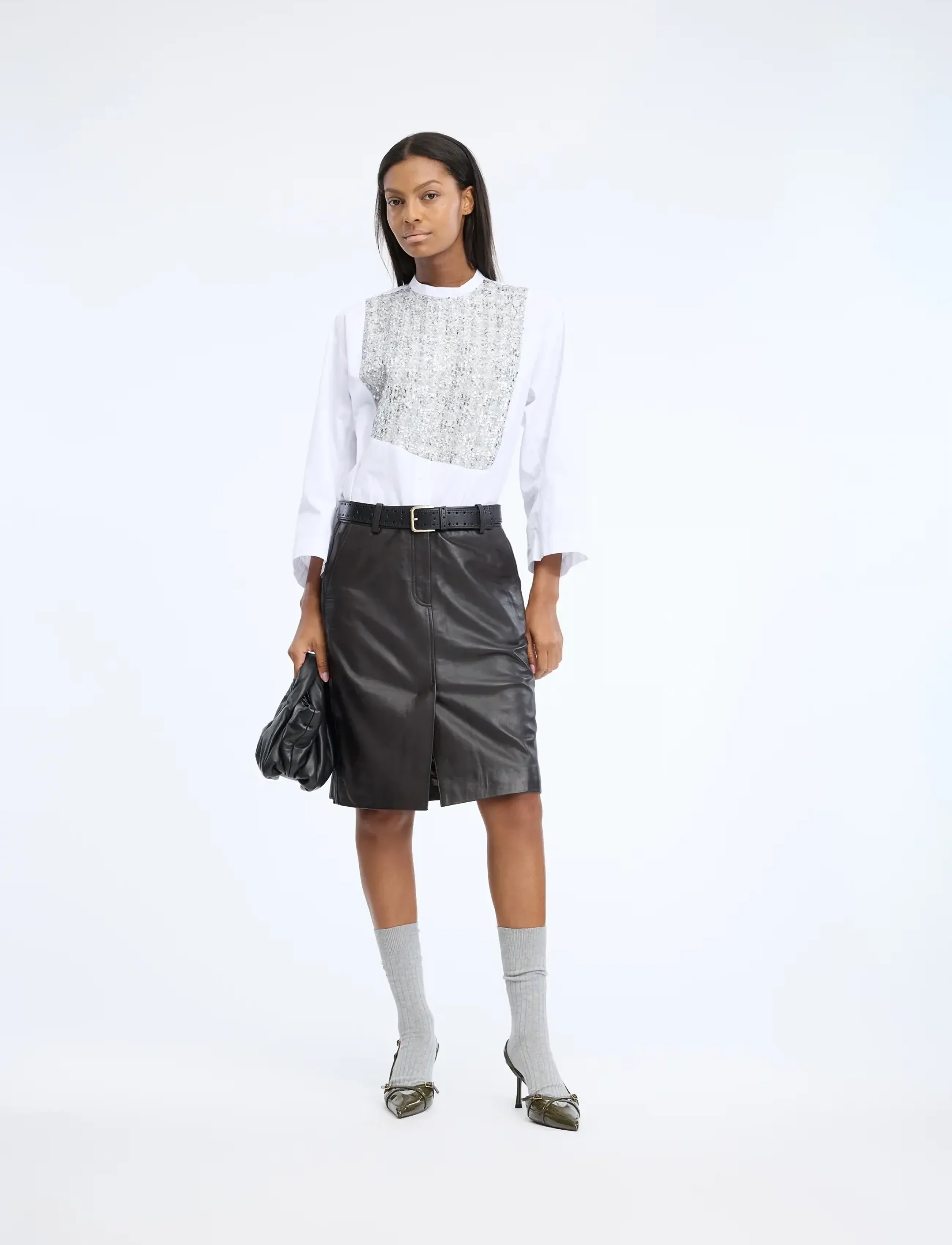 Munthe NAYEL - Langärmlige Hemden - MIX WHITE / white