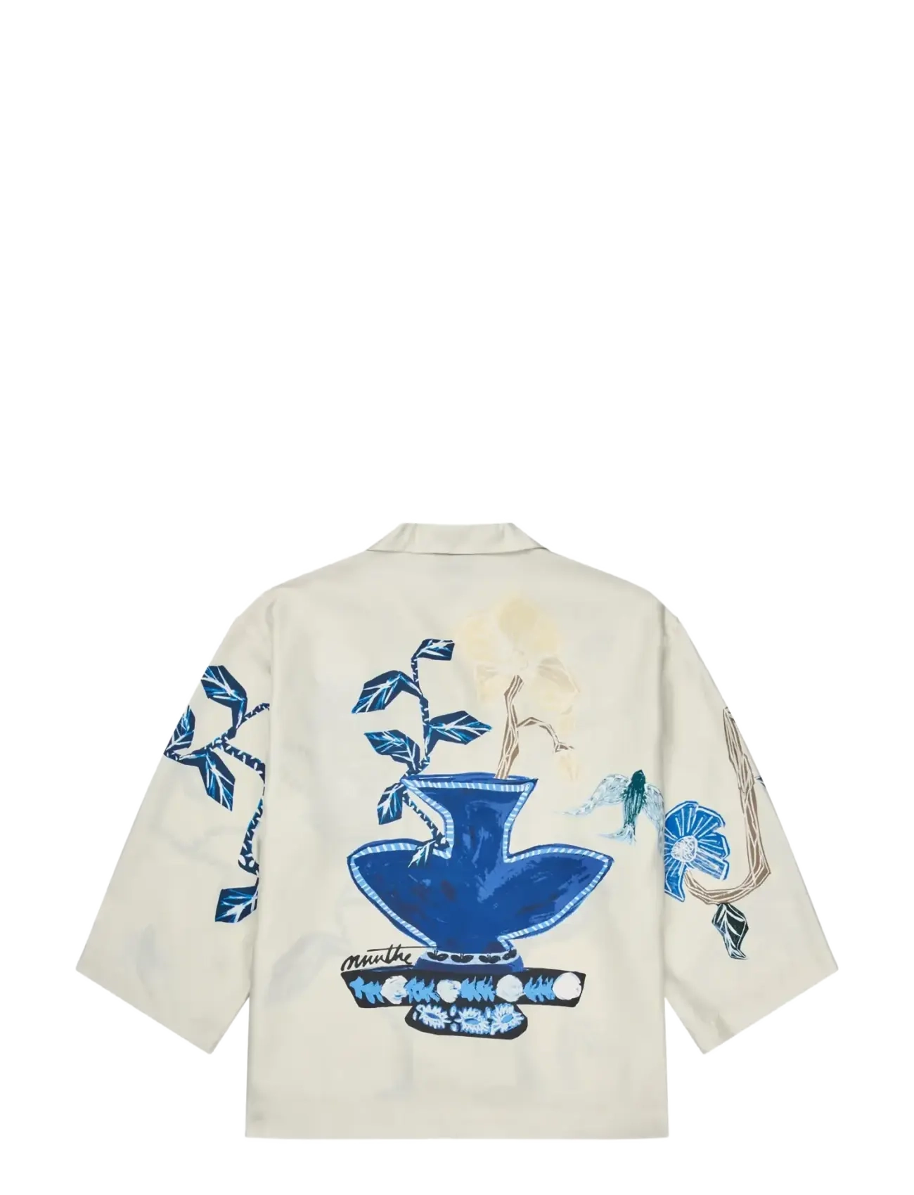 Munthe - NANCIE - overhemden met korte mouwen - print creme - 2