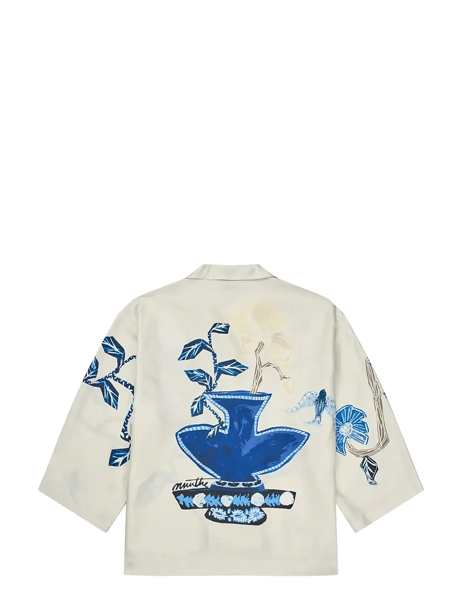 Munthe - NANCIE - overhemden met korte mouwen - print creme - 2