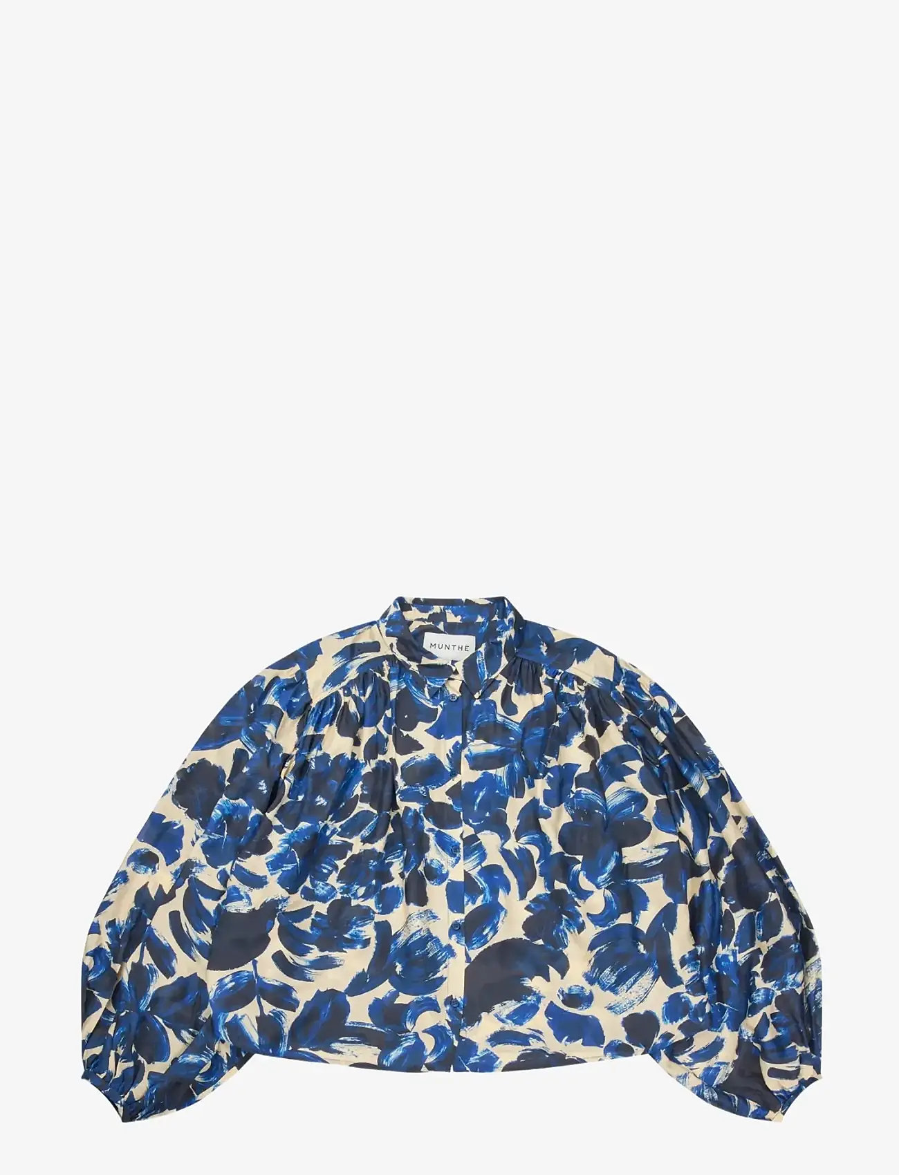 Munthe - LYNX - long-sleeved shirts - print indigo - 1