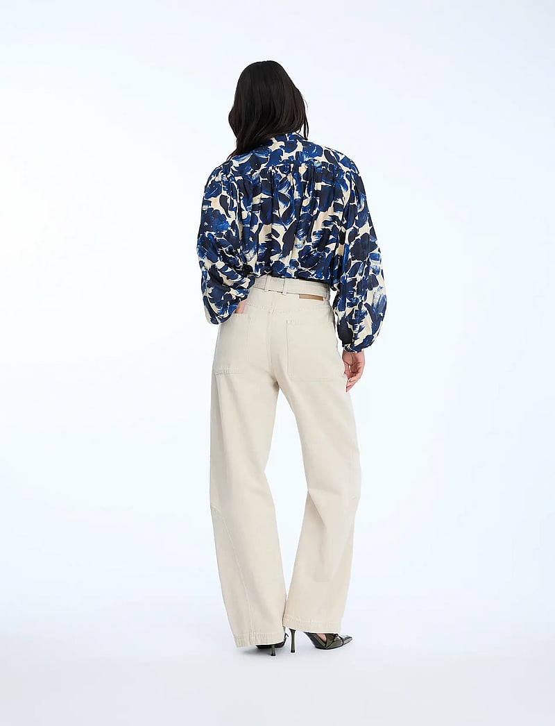 Munthe - LYNX - long-sleeved shirts - print indigo - 2