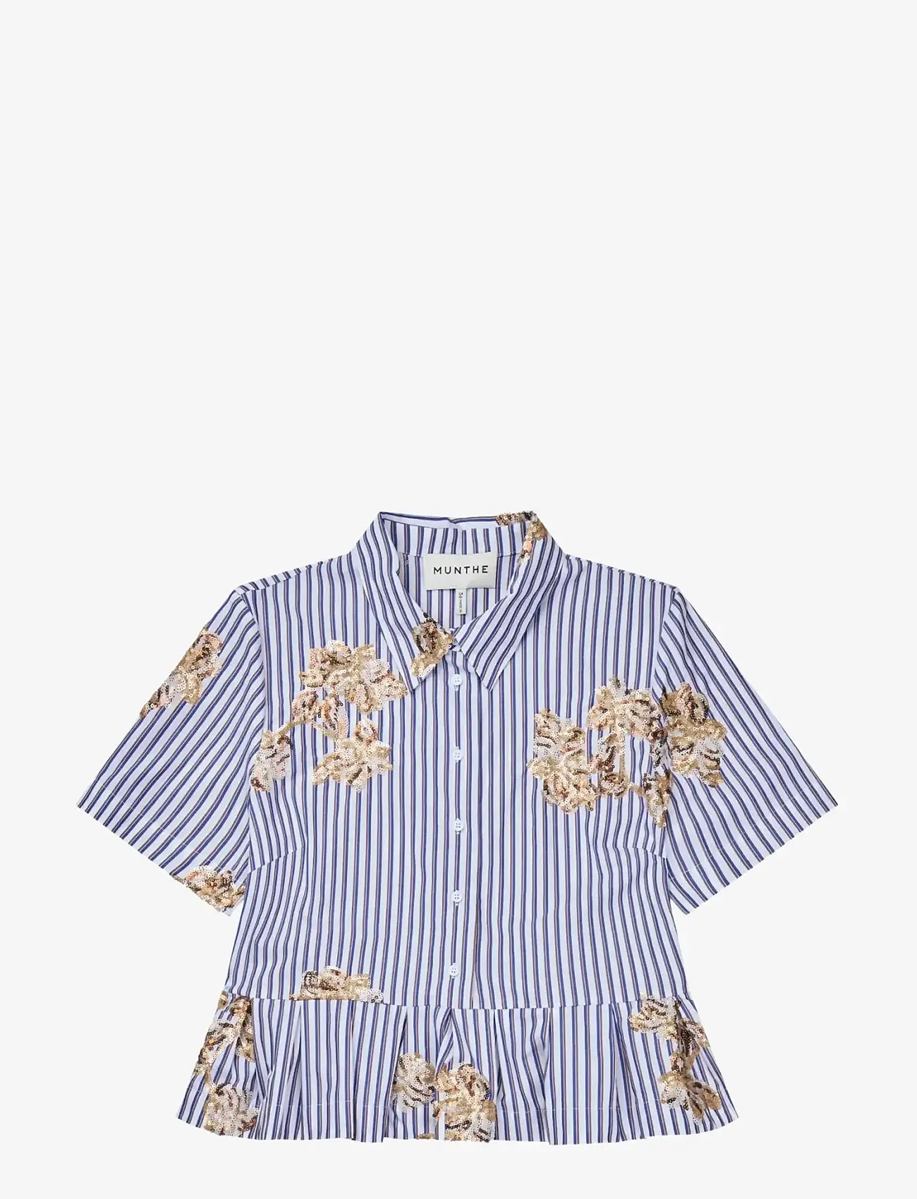 Munthe - NURIANA - short-sleeved shirts - stripe white - 1