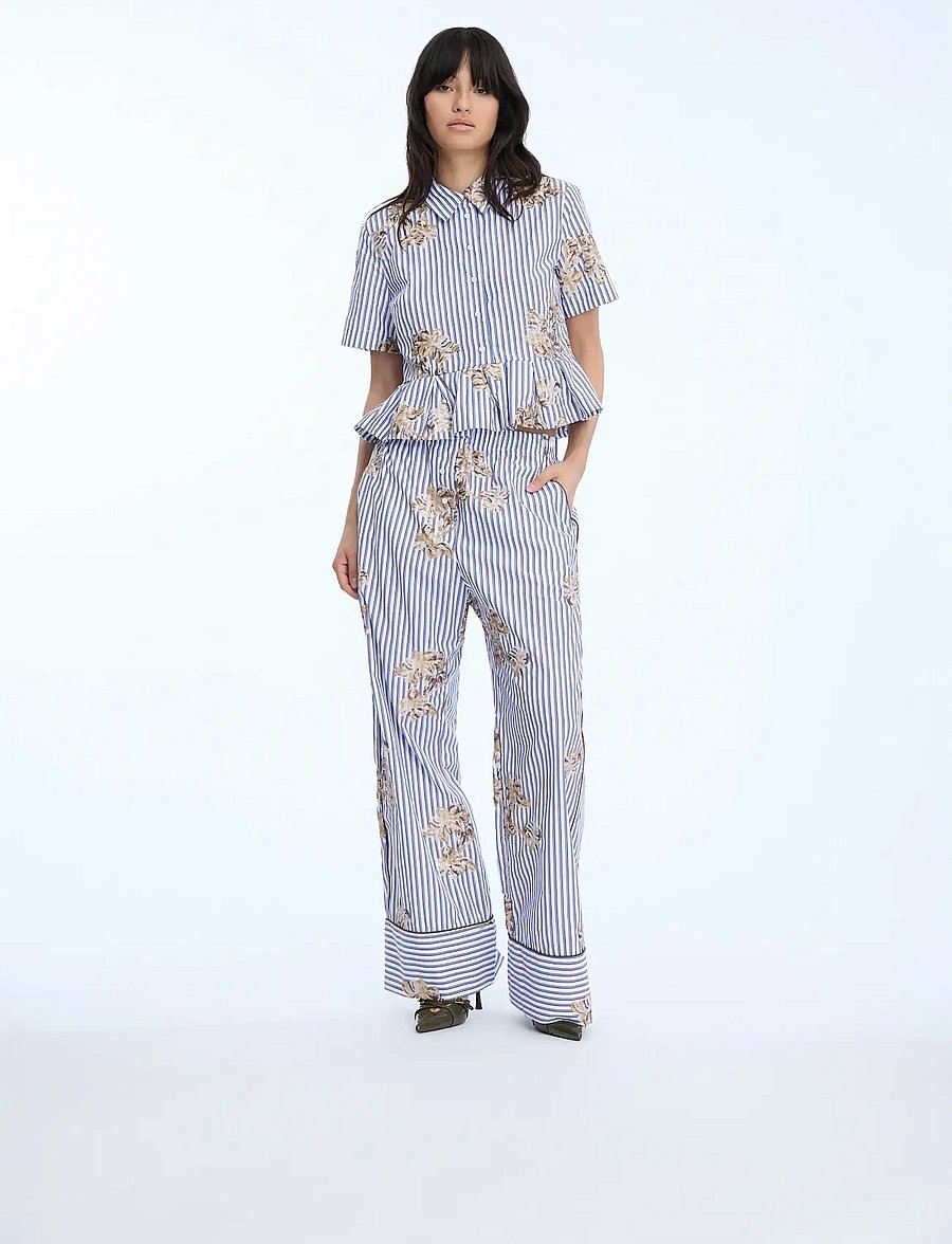 Munthe - NURIANA - lühikeste varrukatega särgid - stripe white - 5