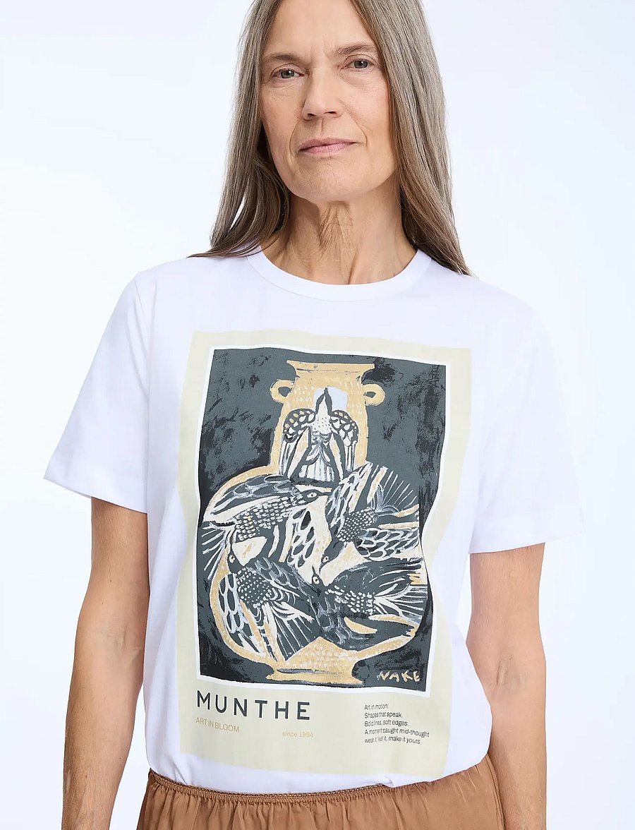 Munthe - NYNNE - t-krekli - white - 3