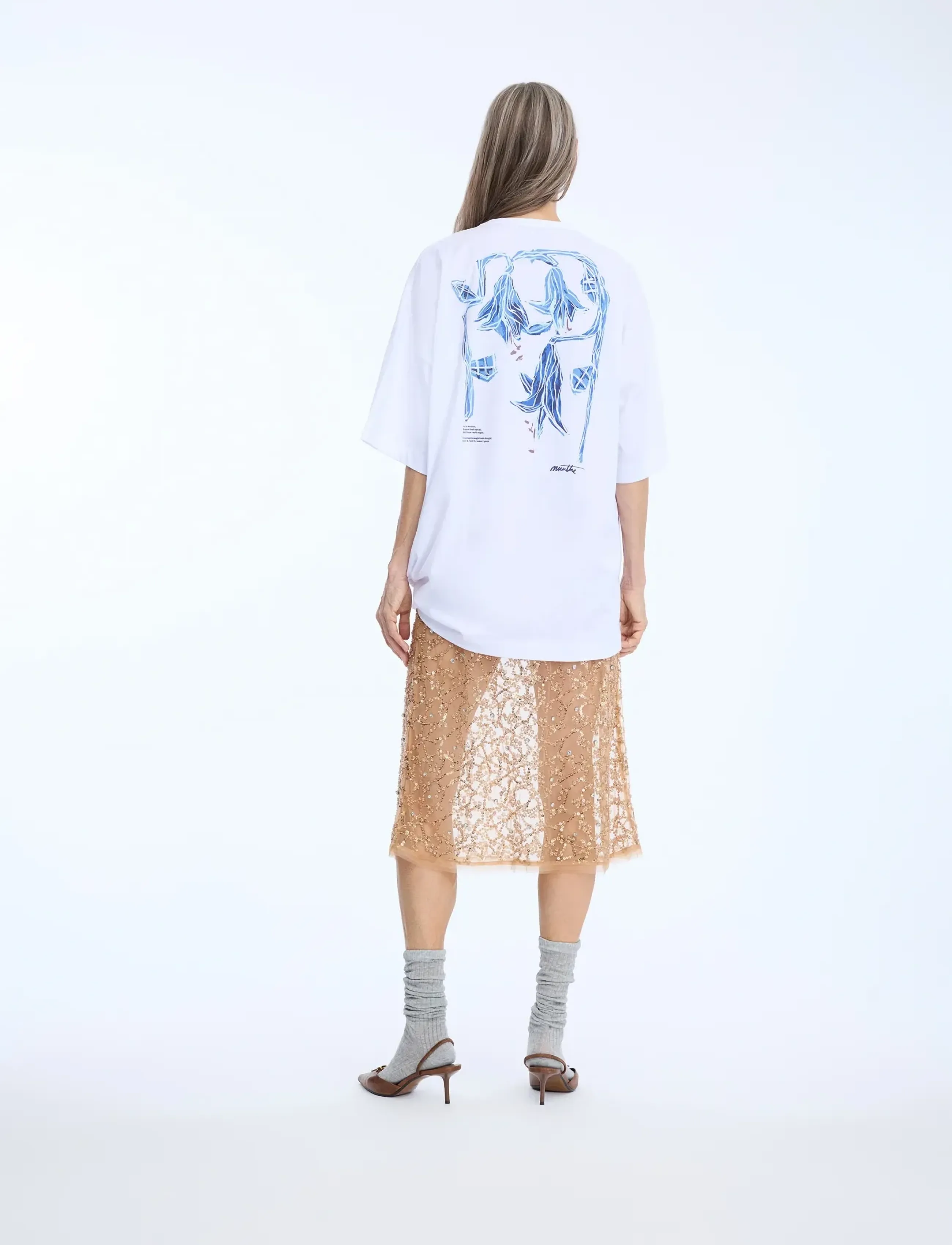 Munthe NANSTER - T-shirts & Tops - WHITE / white