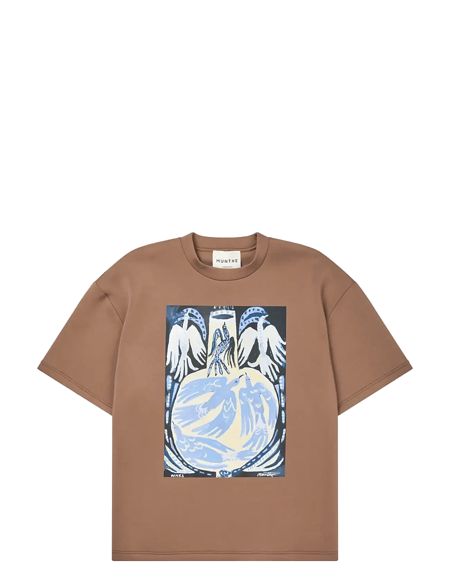 Munthe - NAPLOI - t-shirts - caramel - 1