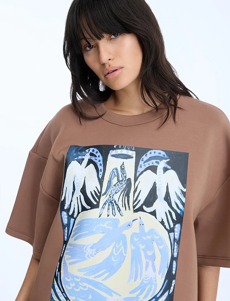 Munthe - NAPLOI - t-shirts - caramel - 4