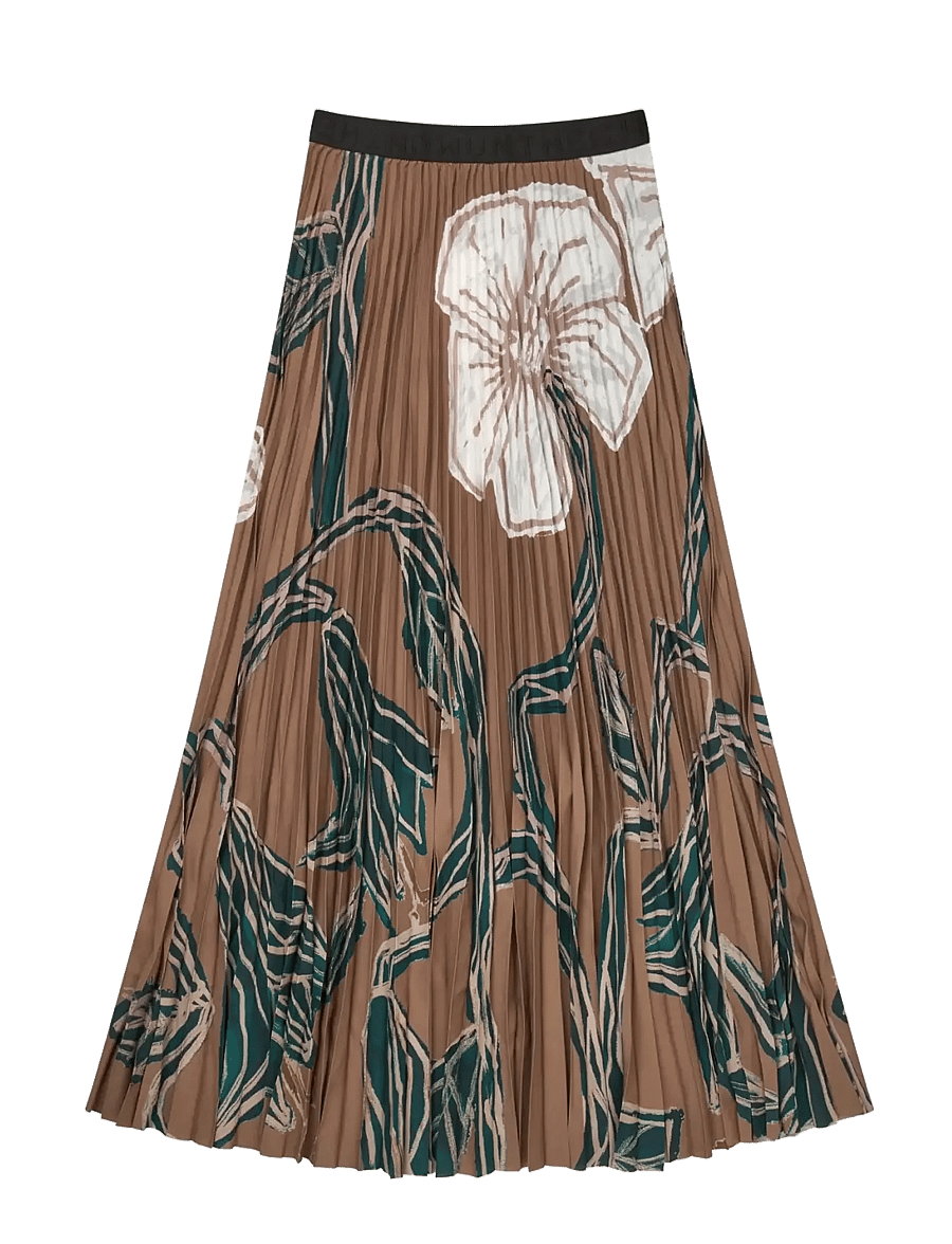 Munthe - TAULLA - faltenröcke - print caramel - 1