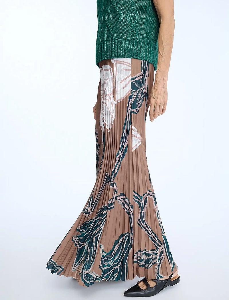 Munthe - TAULLA - faltenröcke - print caramel - 4