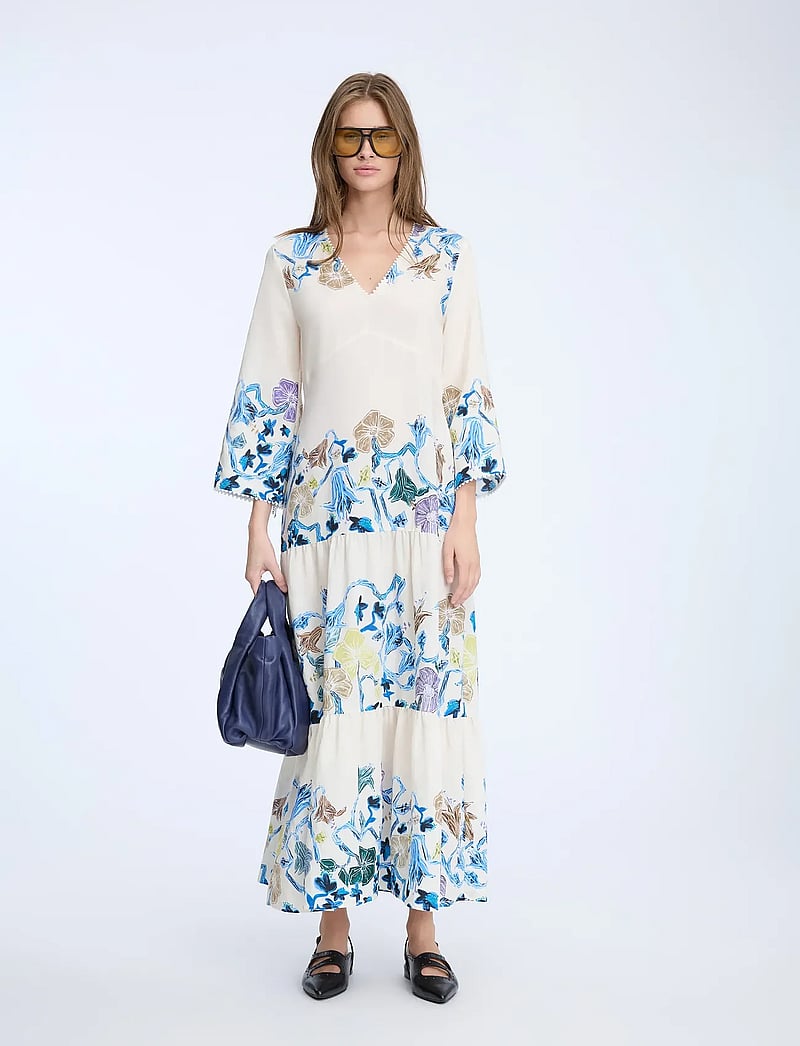 Munthe - NAO - maxikleider - print ivory - 0