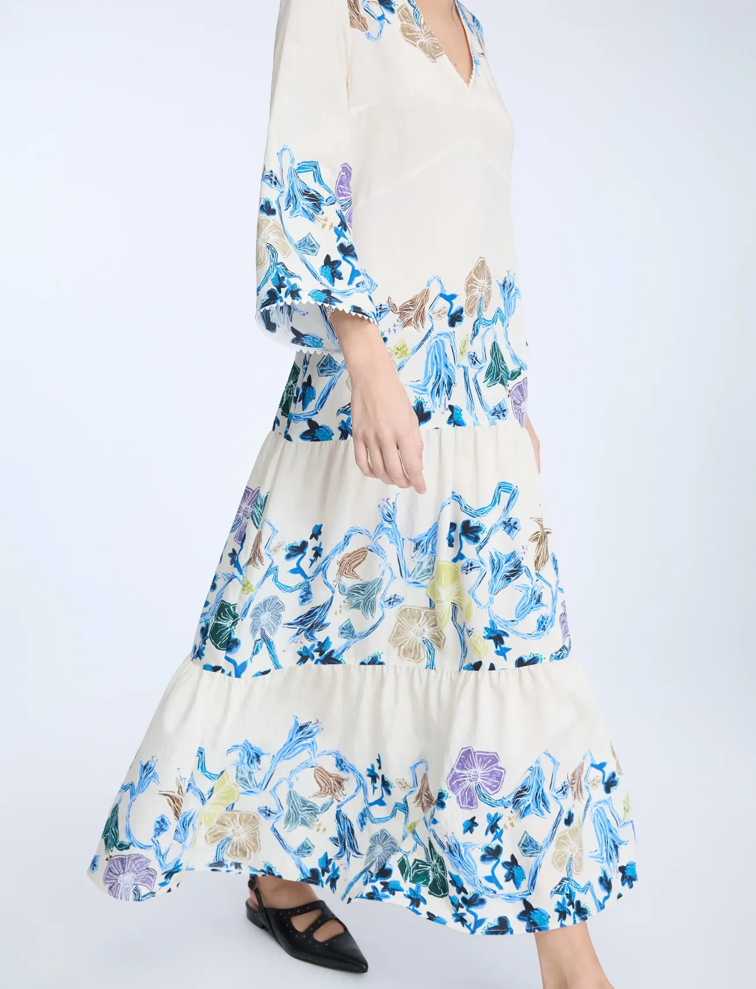 Munthe - NAO - maxi-jurken - print ivory - 3