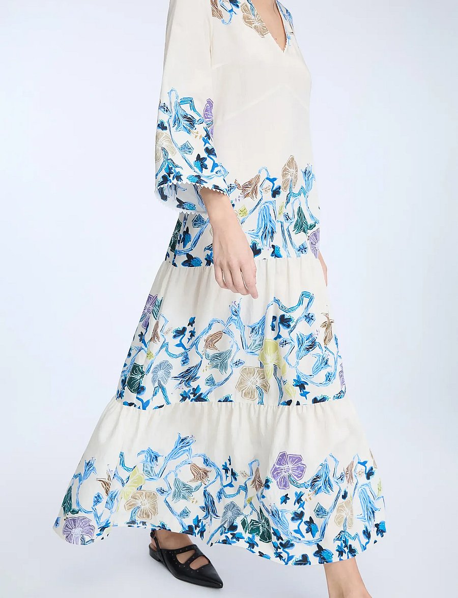 Munthe - NAO - maxikleider - print ivory - 3