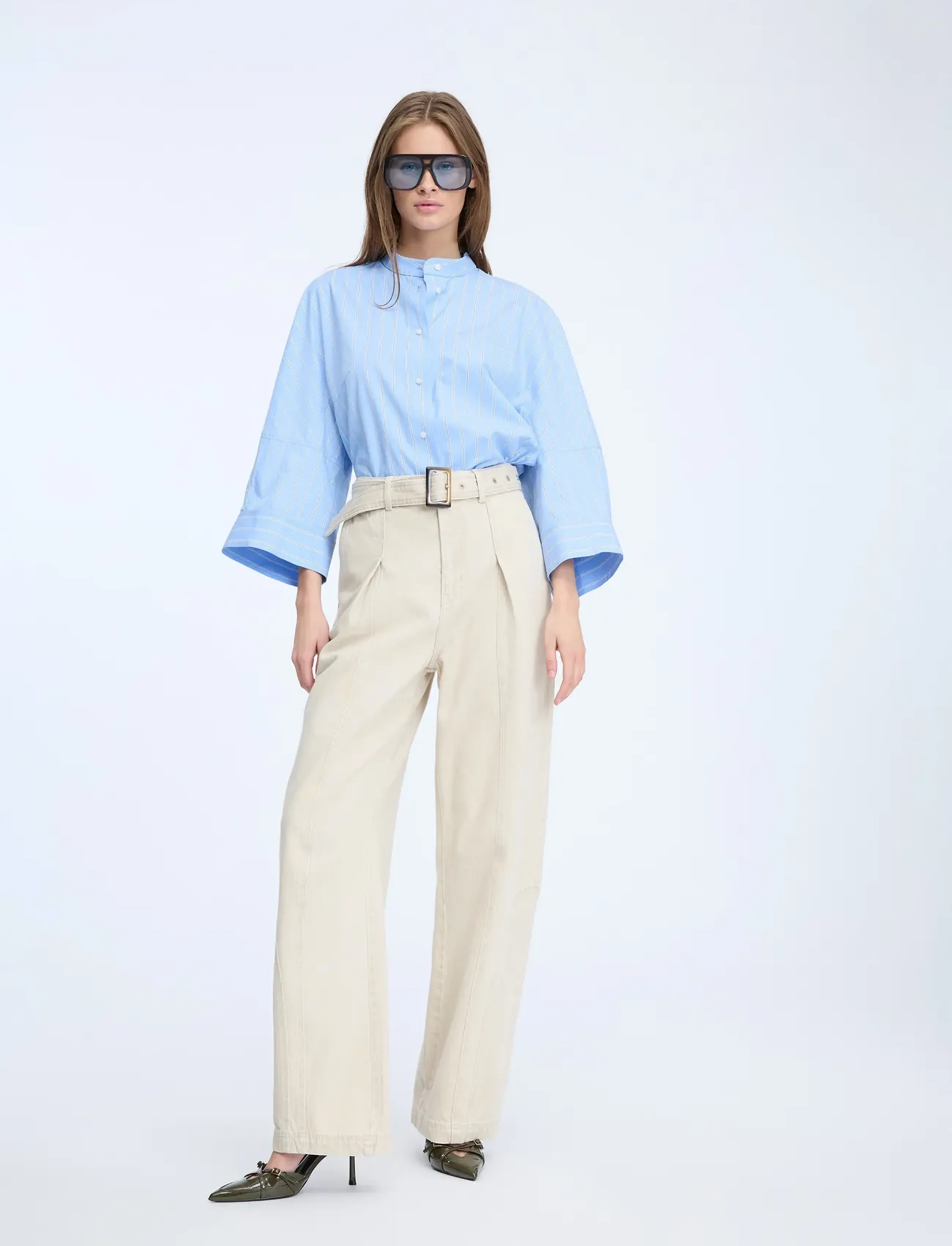 Munthe Nanina, 38, Trousers, Beige - Straight Leg, Frauen