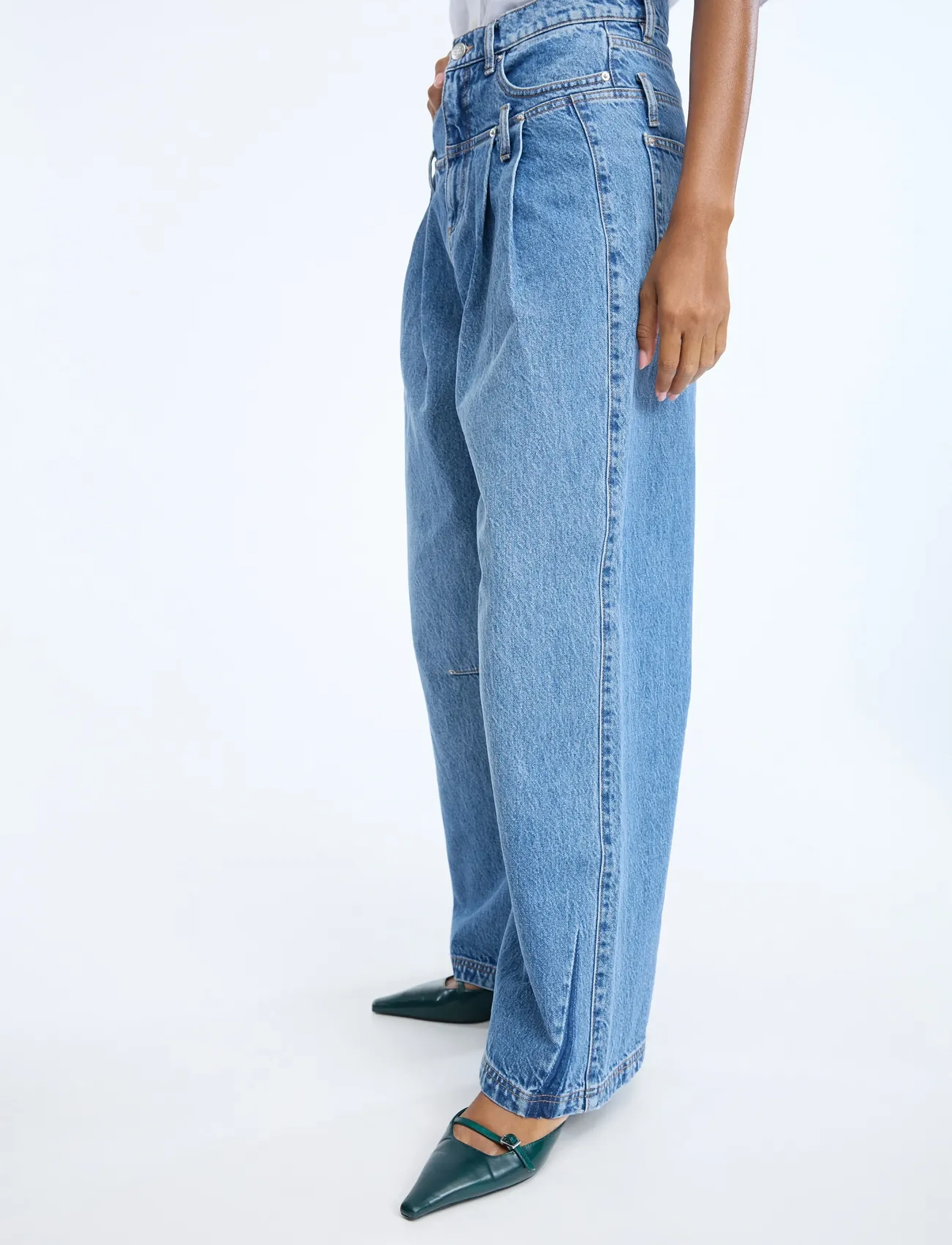 Munthe - NEZZASIN - wide leg jeans - blue - 5