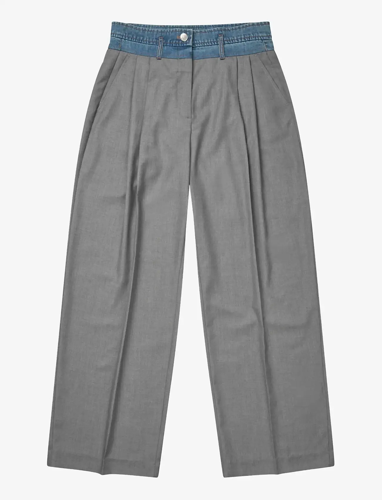 Munthe - NORMAY - laia säärega püksid - grey - 1