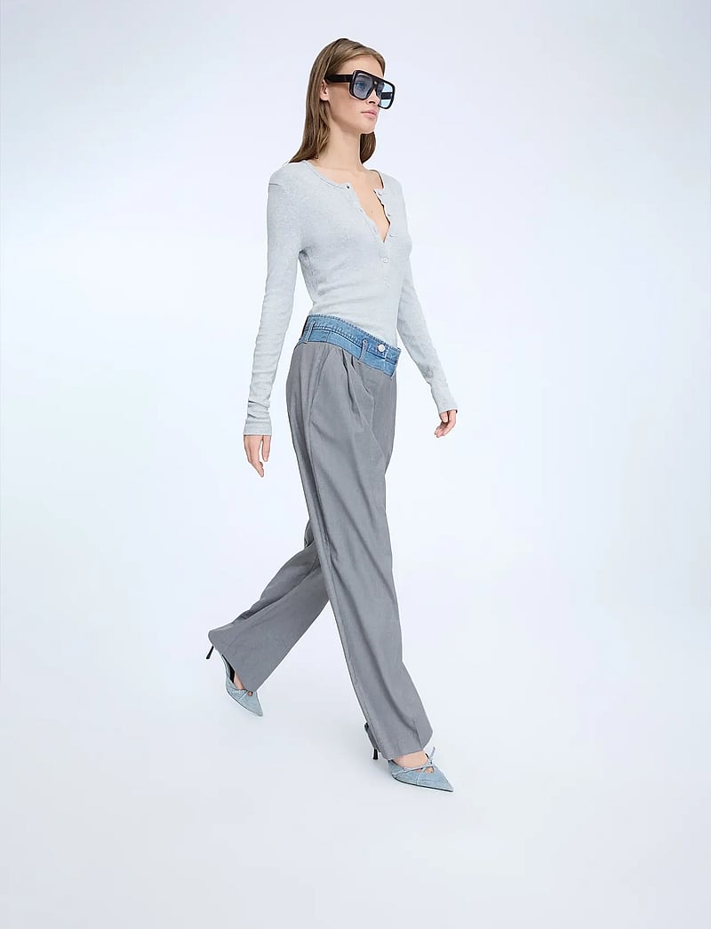 Munthe - NORMAY - laia säärega püksid - grey - 3