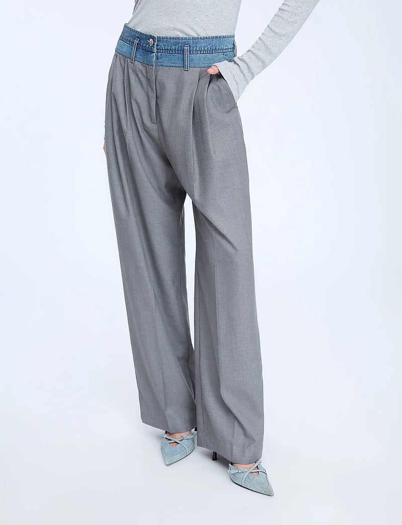 Munthe - NORMAY - laia säärega püksid - grey - 4