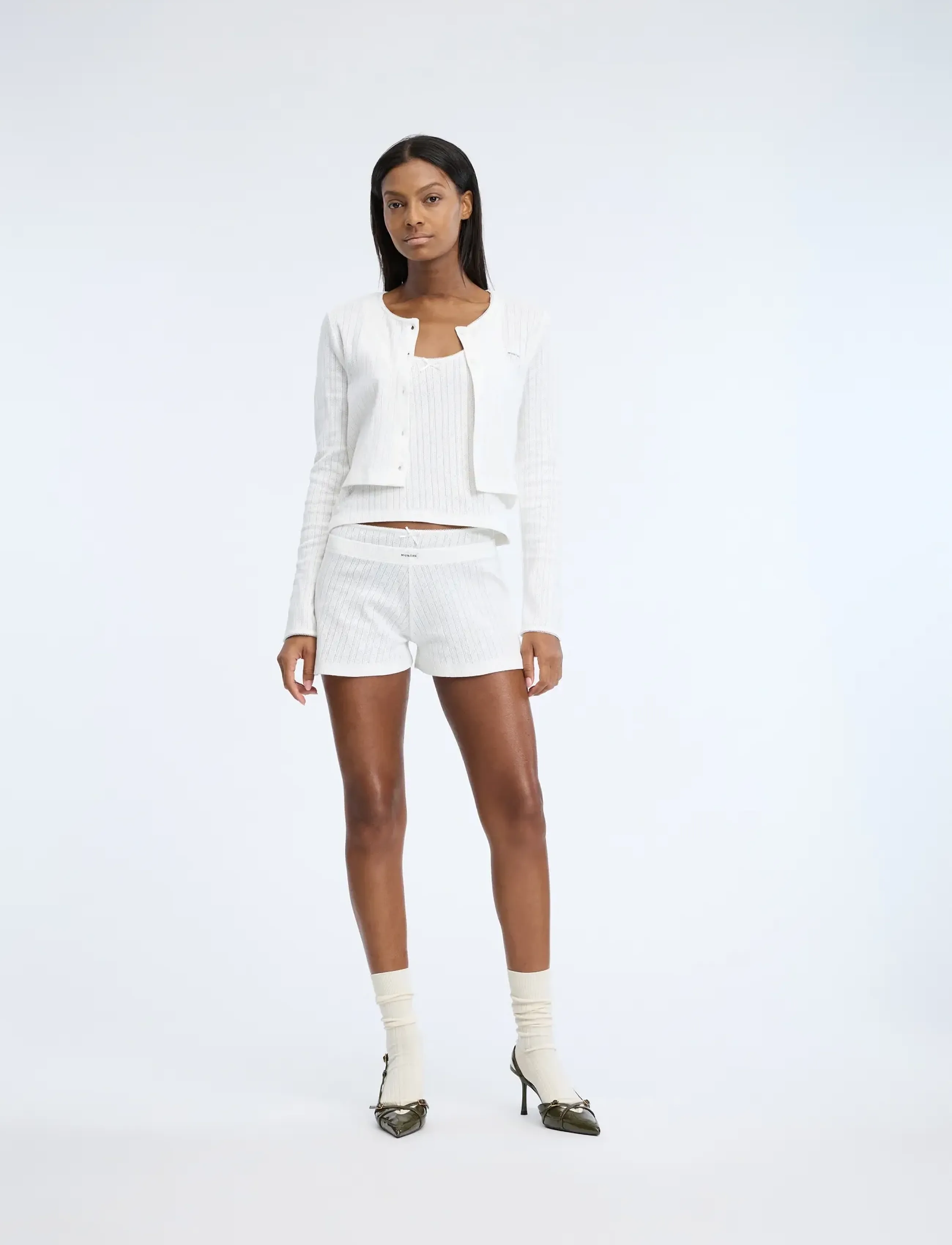 Munthe Nettie, Kvinder, Højtaljede Shorts, Cream, Str: 36