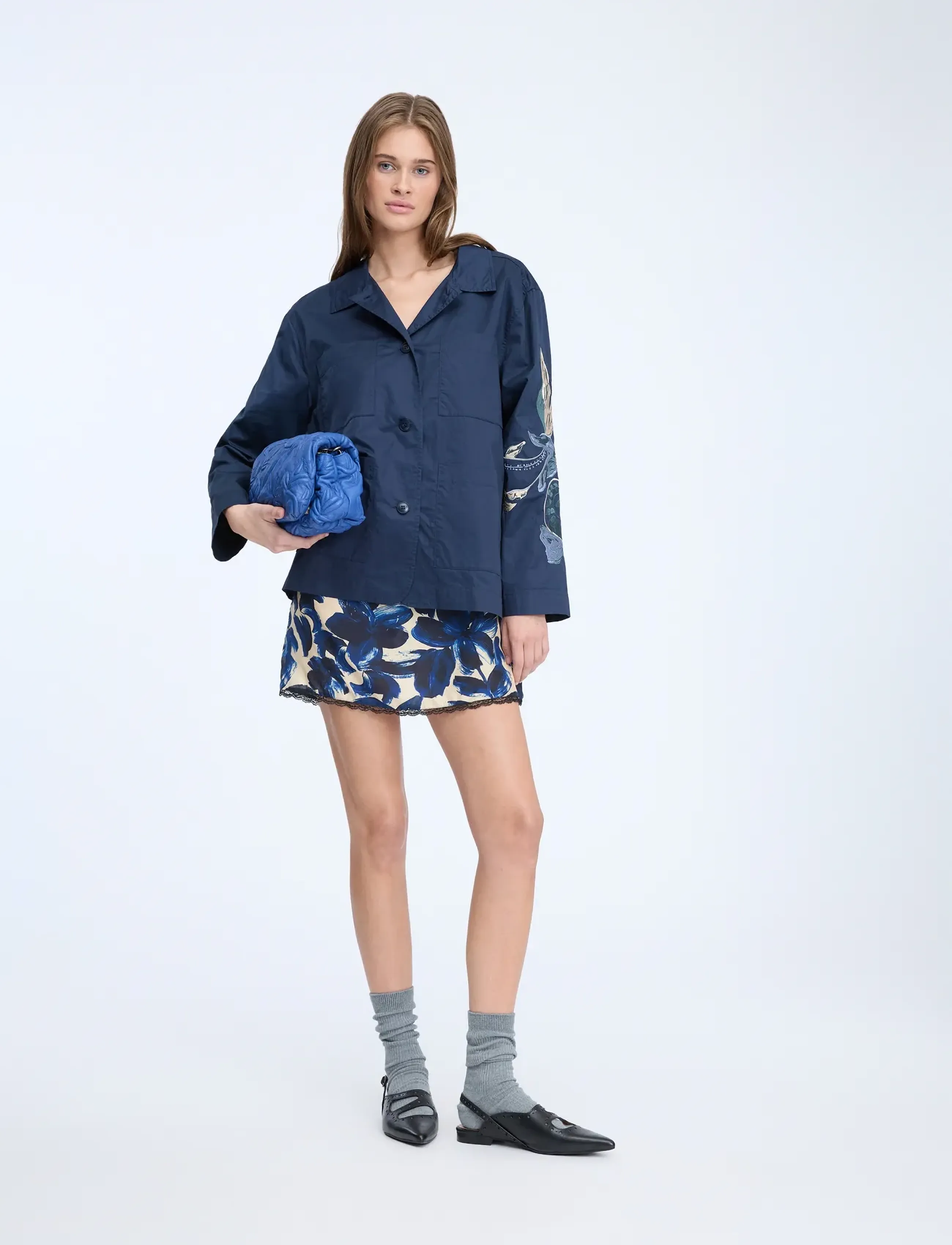 Munthe Nichola, Kvinder, Arbejdsjakke, Navy, Str: 40