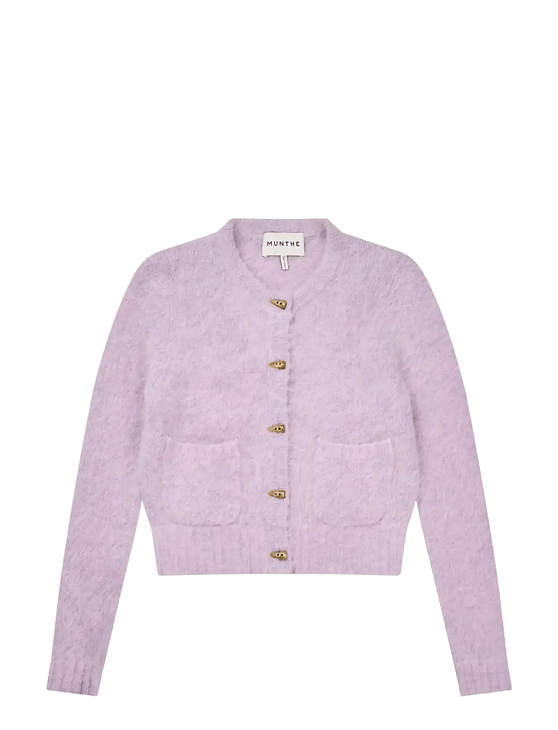 Munthe - NOLOCCA - cardigans - purple - 1