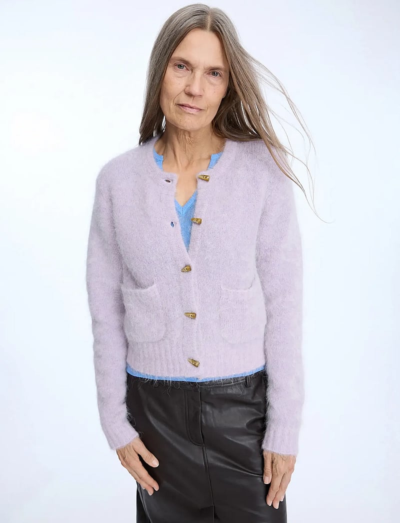 Munthe - NOLOCCA - cardigans - purple - 3