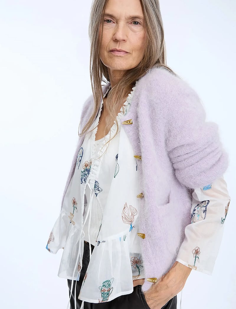 Munthe - NOLOCCA - cardigans - purple - 5