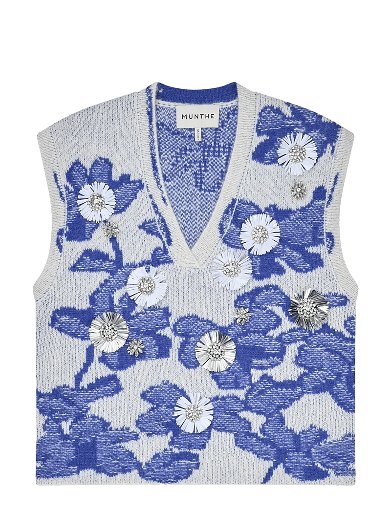 Munthe - NURULIA - knitted vests - mix blue - 1