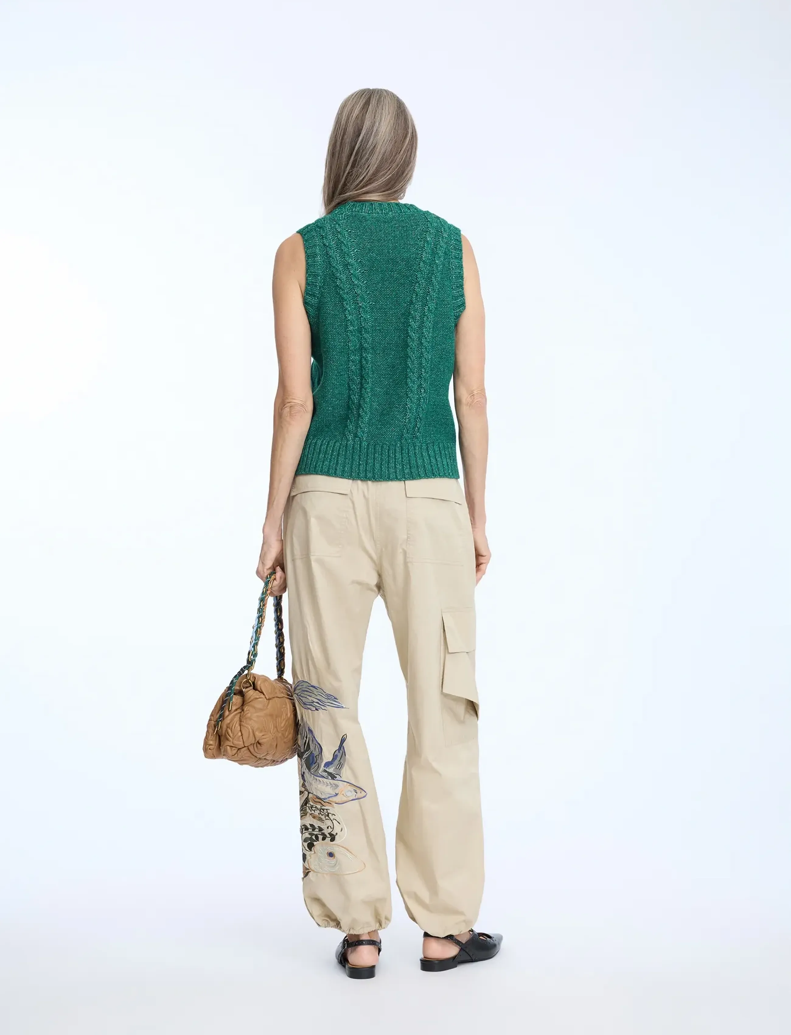 Munthe - NOEY - adītas vestes - green - 2