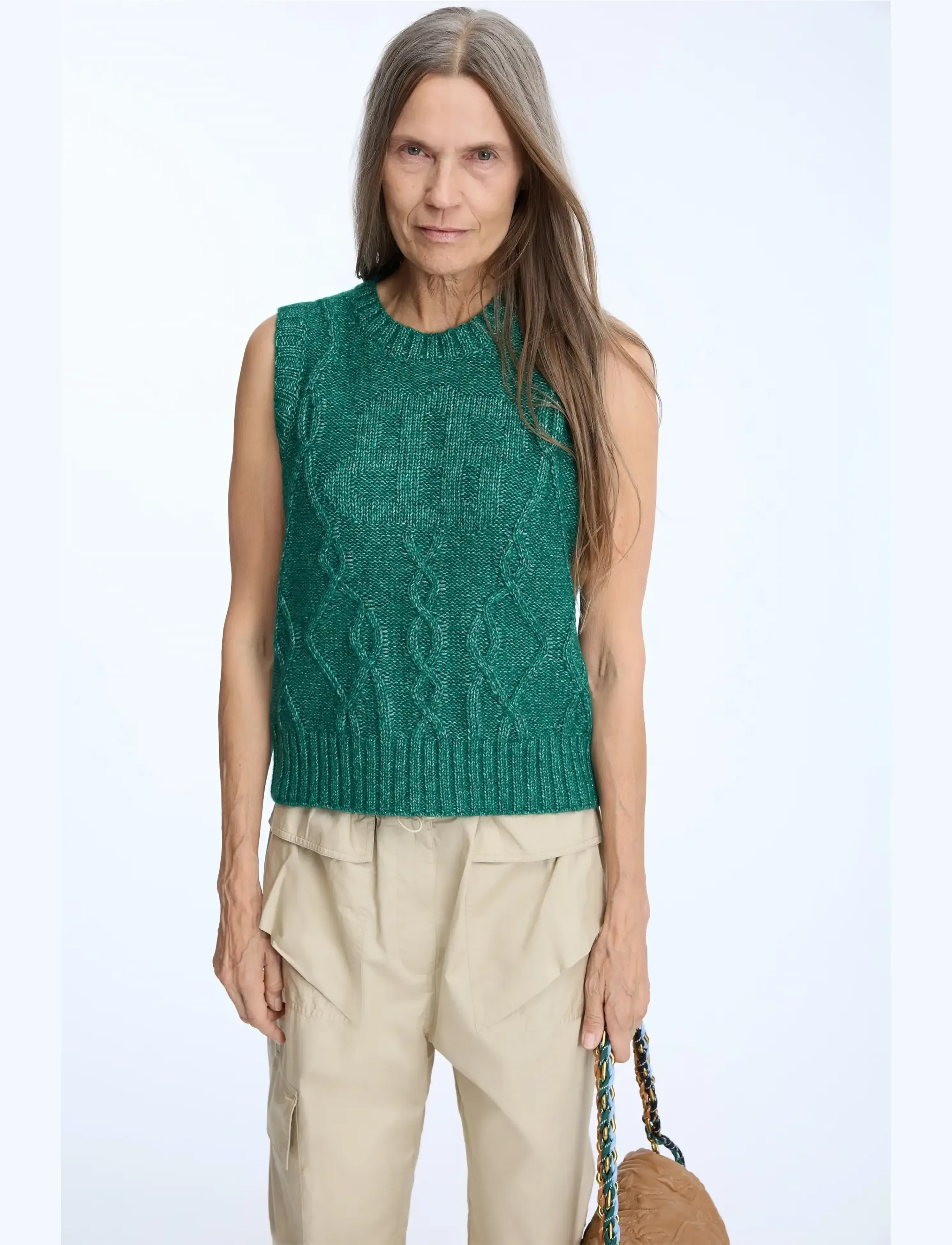 Munthe - NOEY - adītas vestes - green - 3