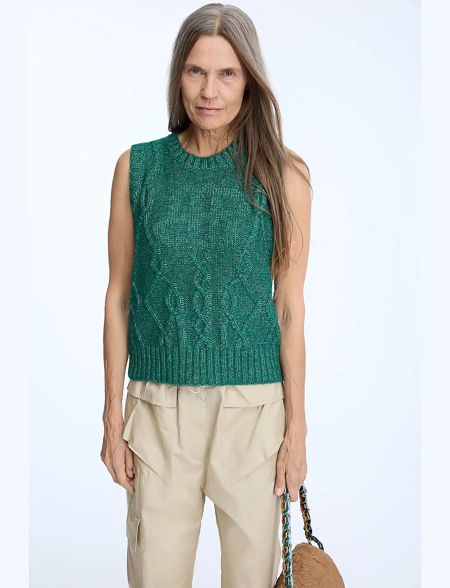 Munthe - NOEY - adītas vestes - green - 3