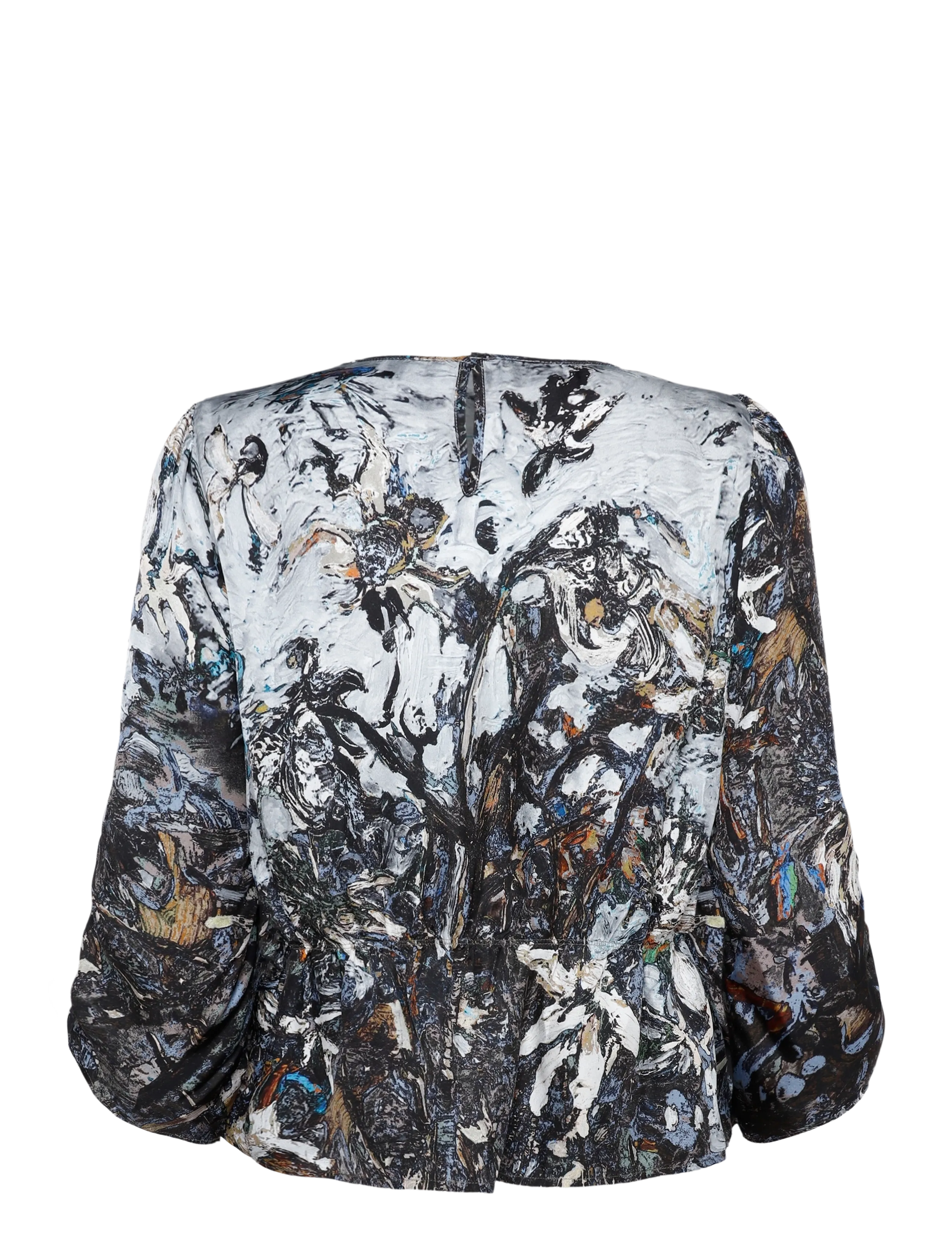 Munthe - VIRAGO - kortärmade blusar - print grey - 2