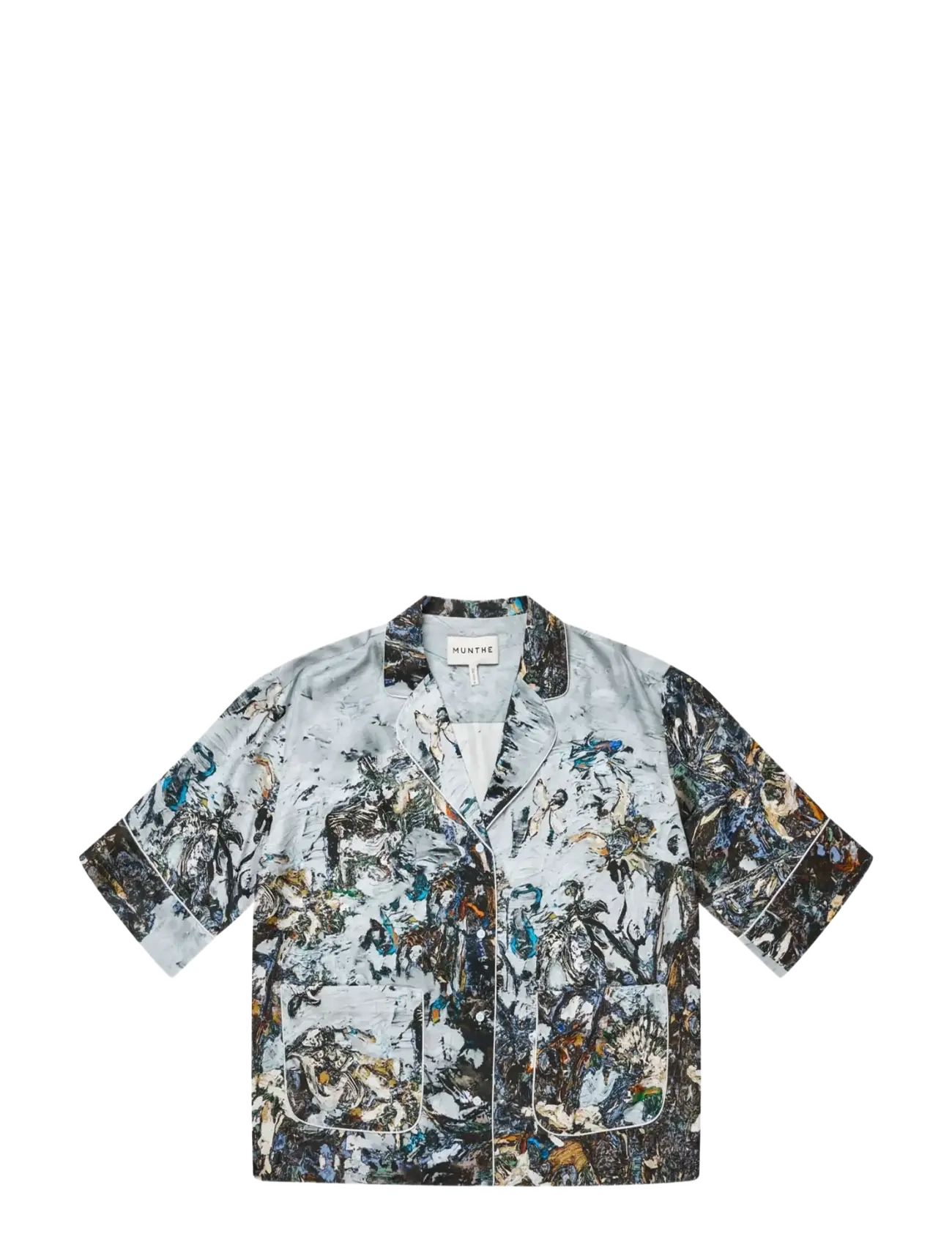 Munthe VUSHI - Blusen & Hemden - PRINT GREY / grey